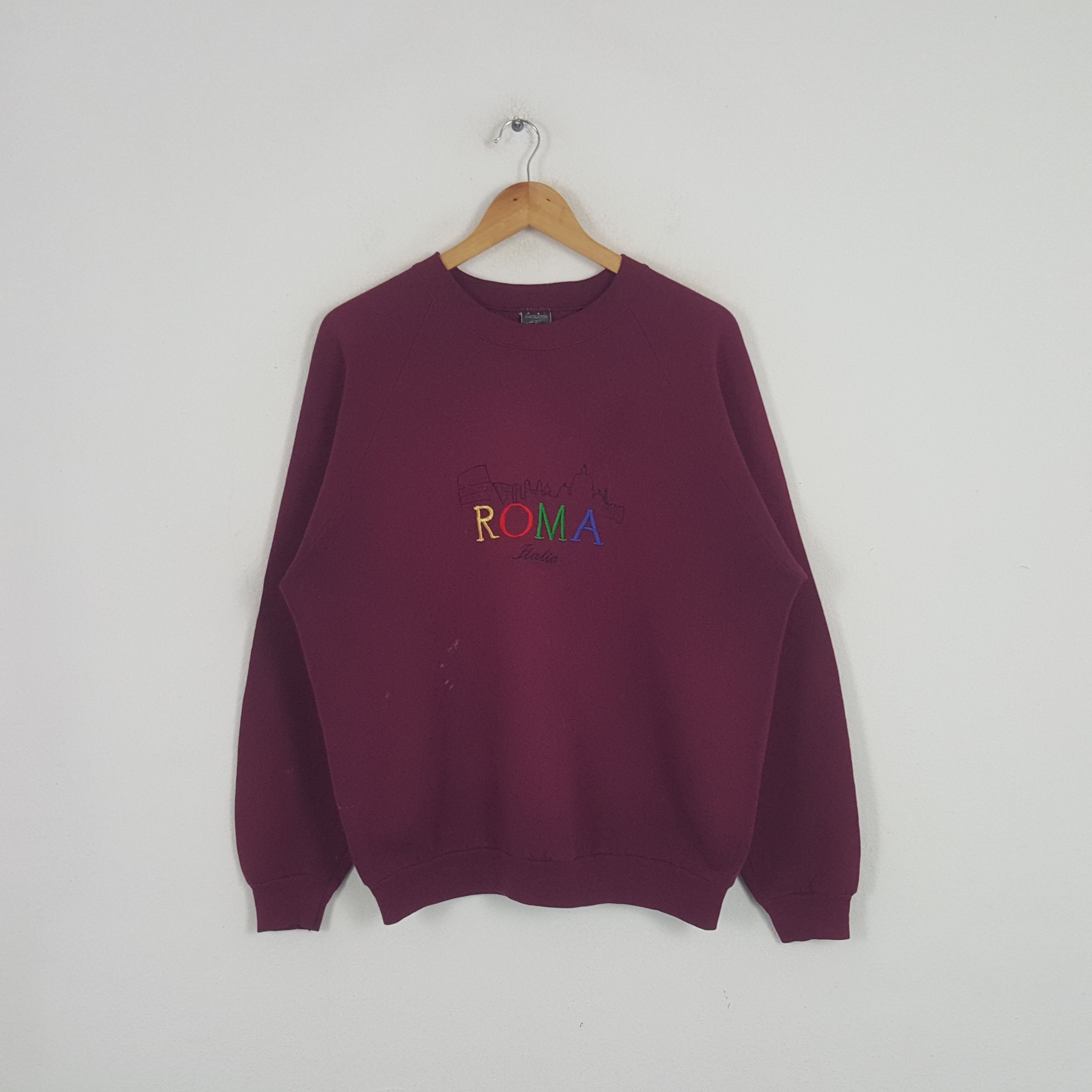 Vintage Vintage Roma Italia Streetwear Promo Sweatshirt Size US L / EU 52-54 / 3 - 1 Thumbnail