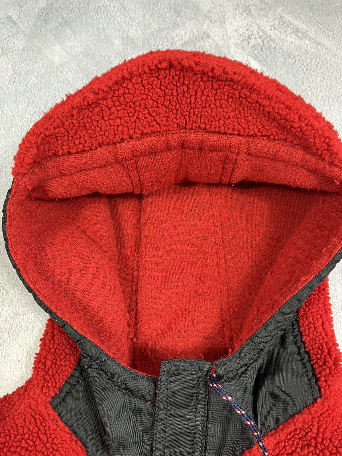 Tommy Hilfiger × Tommy Jeans × Vintage Vintage 90s Tommy Jeans fleece deep pile anorak hoodie XL Size US XL / EU 56 / 4 - 6 Thumbnail