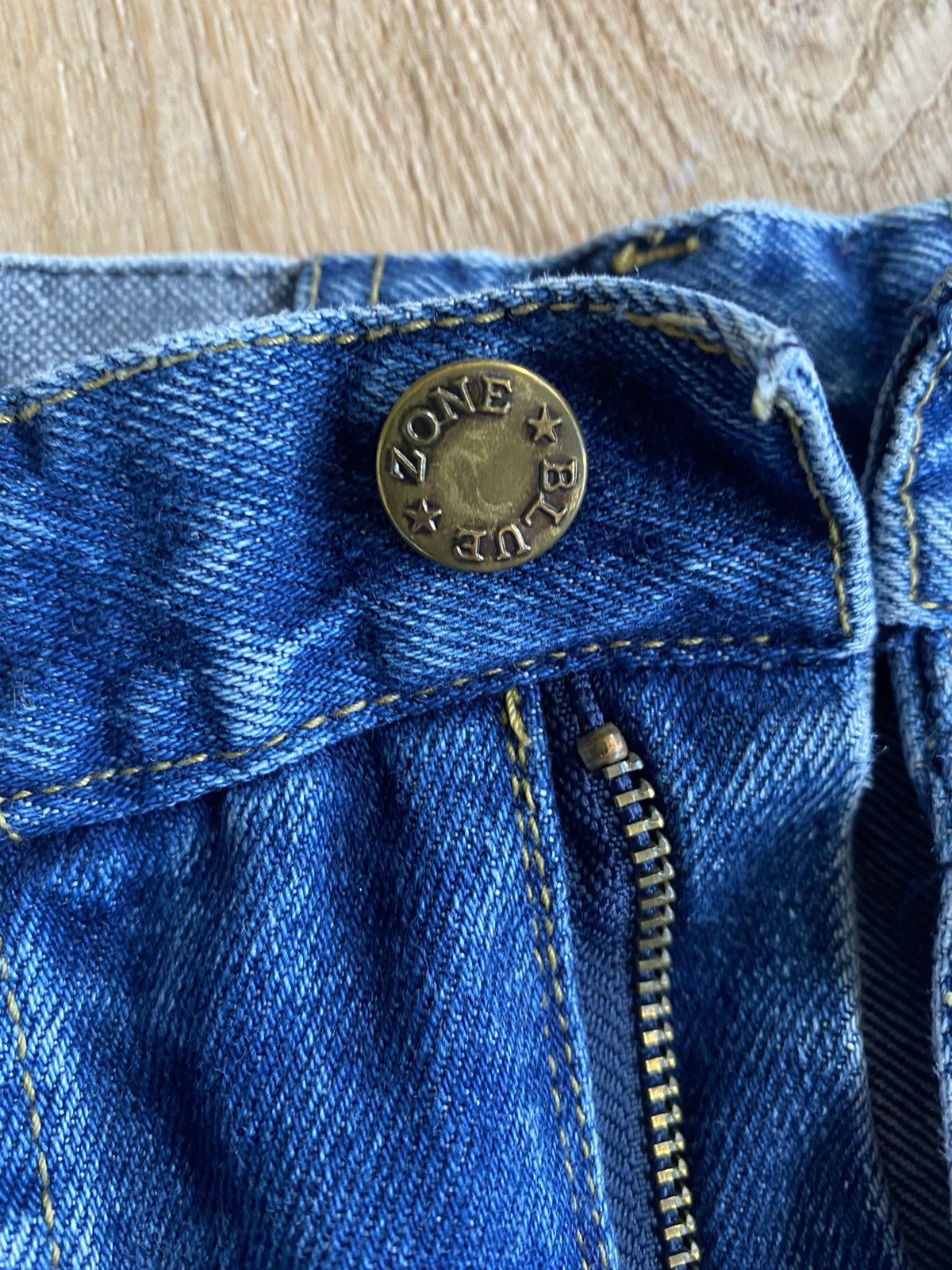 Vintage Blue zone vintage denim jeans Size US 31 - 2 Thumbnail