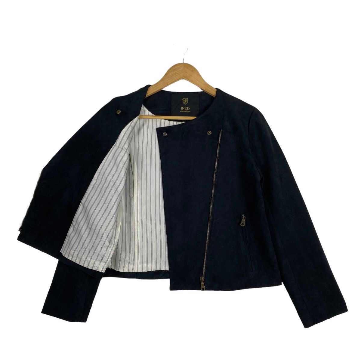 Japanese Brand × Yohji Yamamoto INED BY YOHJI YAMAMOTO ZIPPER CROPPED COAT JACKET Size US S / EU 44-46 / 1 - 10 Thumbnail