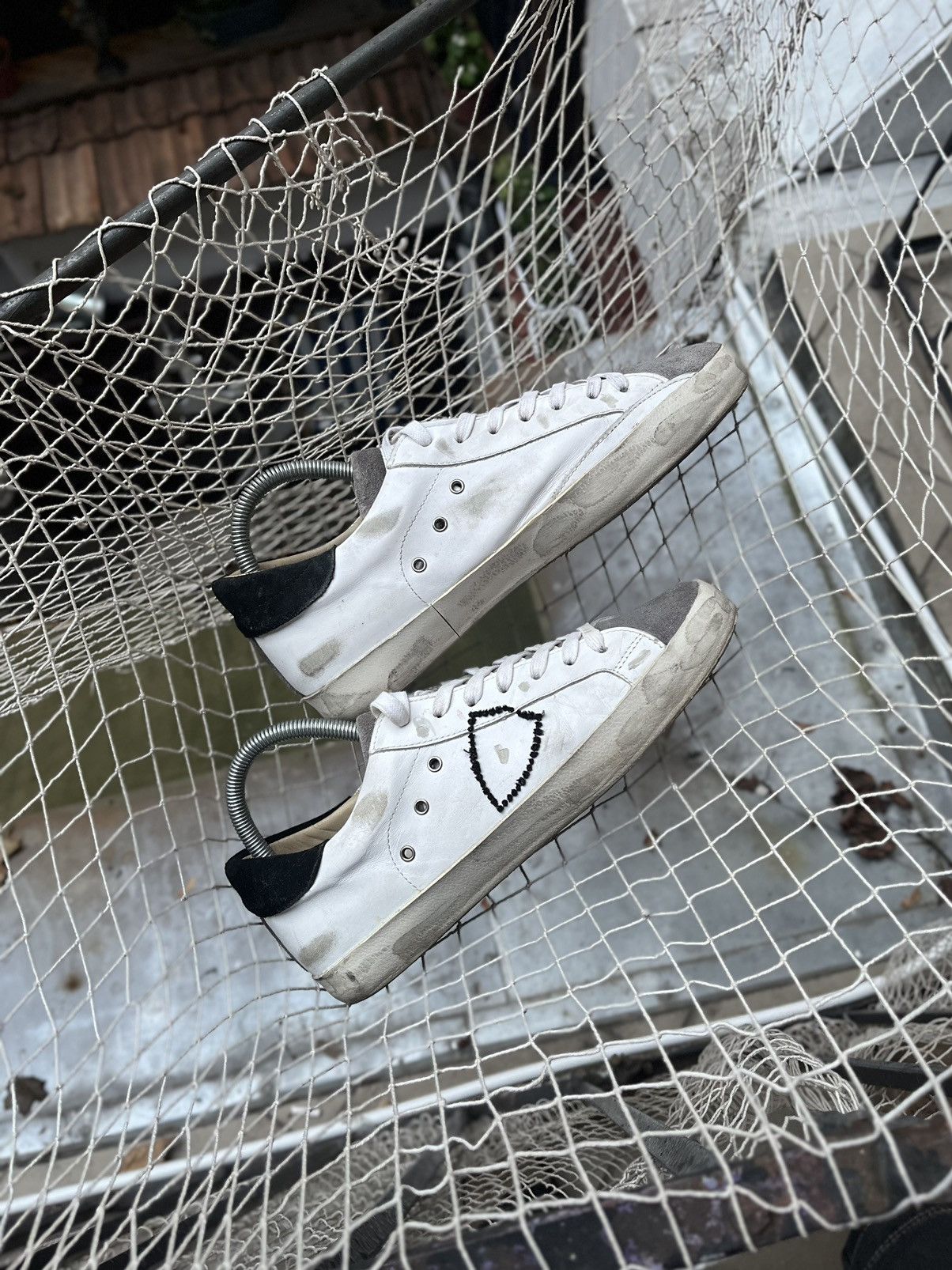 Designer Philippe Model Sneakers Philippe Model leather sneakers shoes golden goose style Grailed