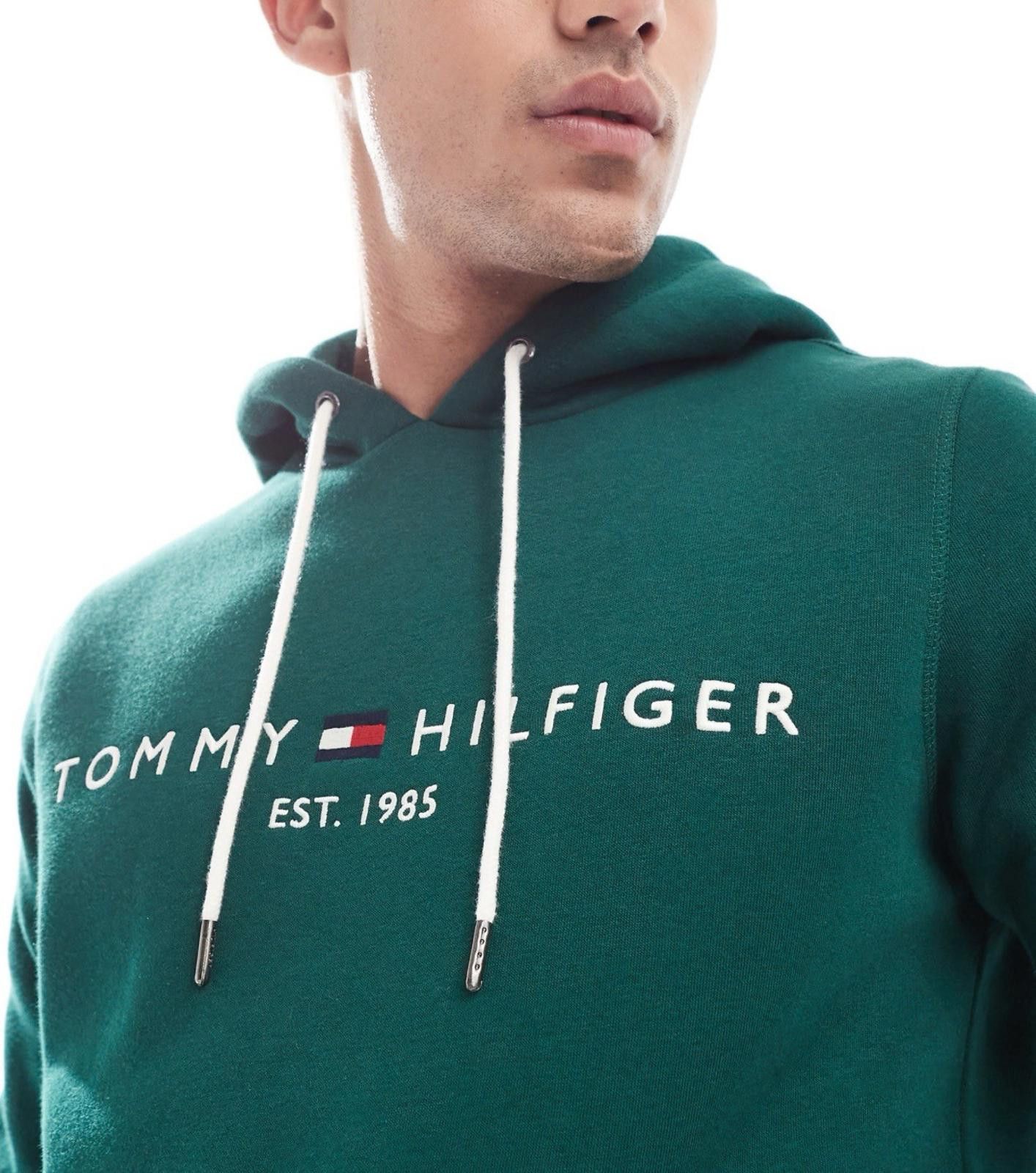 Tommy Hilfiger Tommy Hilfiger Dark Green Logo Hoodie Size XXL Classic Size US XXL / EU 58 / 5 - 2 Thumbnail