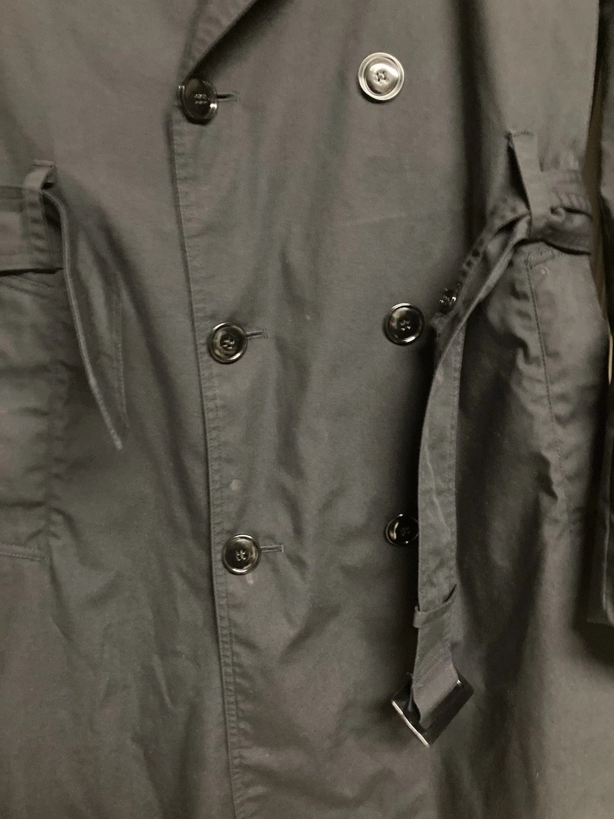 Other 90s VTG Coat All Weather Man's Army Black Sz 40R Size US M / EU 48-50 / 2 - 2 Thumbnail