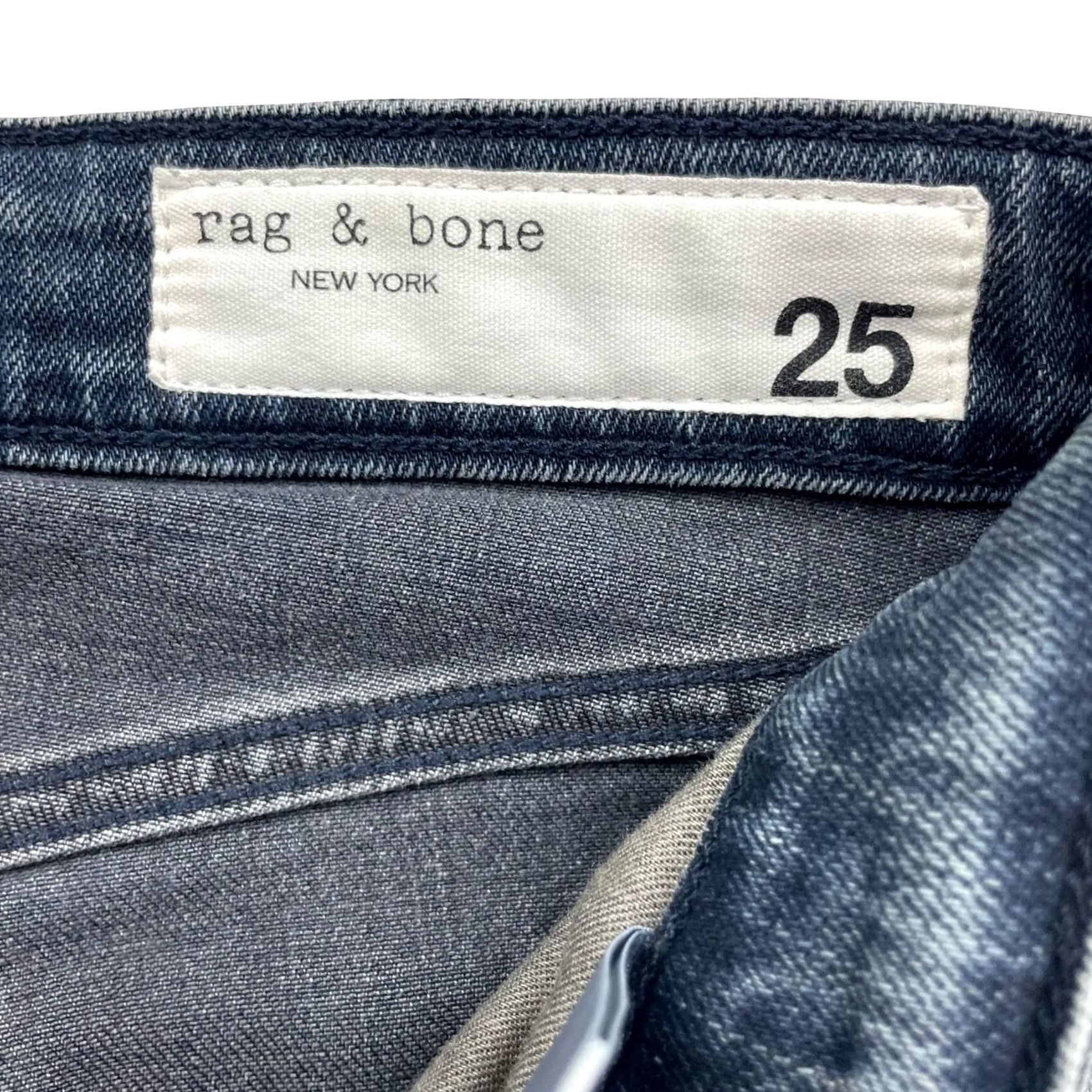 Rag & Bone Rag & Bone Women's Nina High-Rise Ankle Cigarette Jeans Blue 25x27 Regular Jeans Womens Mens Girls Size 42" / US 20 - 5 Thumbnail