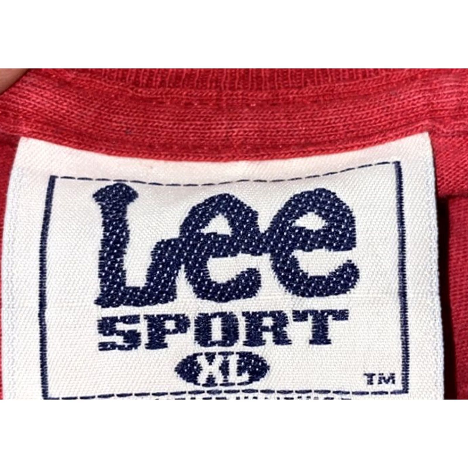Lee Lee Sport T-Shirt Mens Red Short Sleeve SF 49ers XL USA Regular Cotton Sports Shirt Size US XL / EU 56 / 4 - 4 Thumbnail