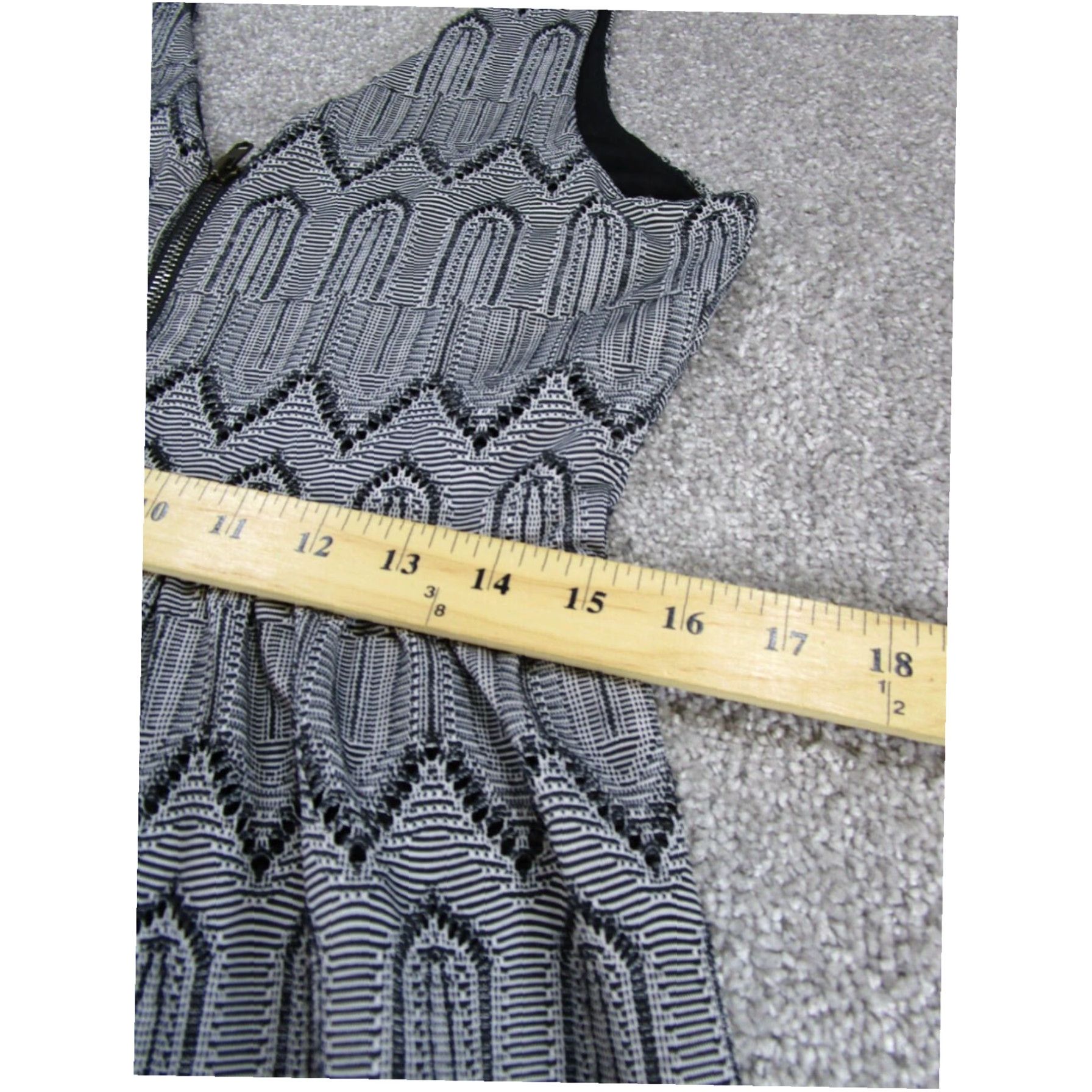 Lucky Brand Lucky Brand Women's Mini Dress Gray Sleeveless V-Neck Zip Back Cotton Casual Travel M Size M / US 6-8 / IT 42-44 - 6 Thumbnail