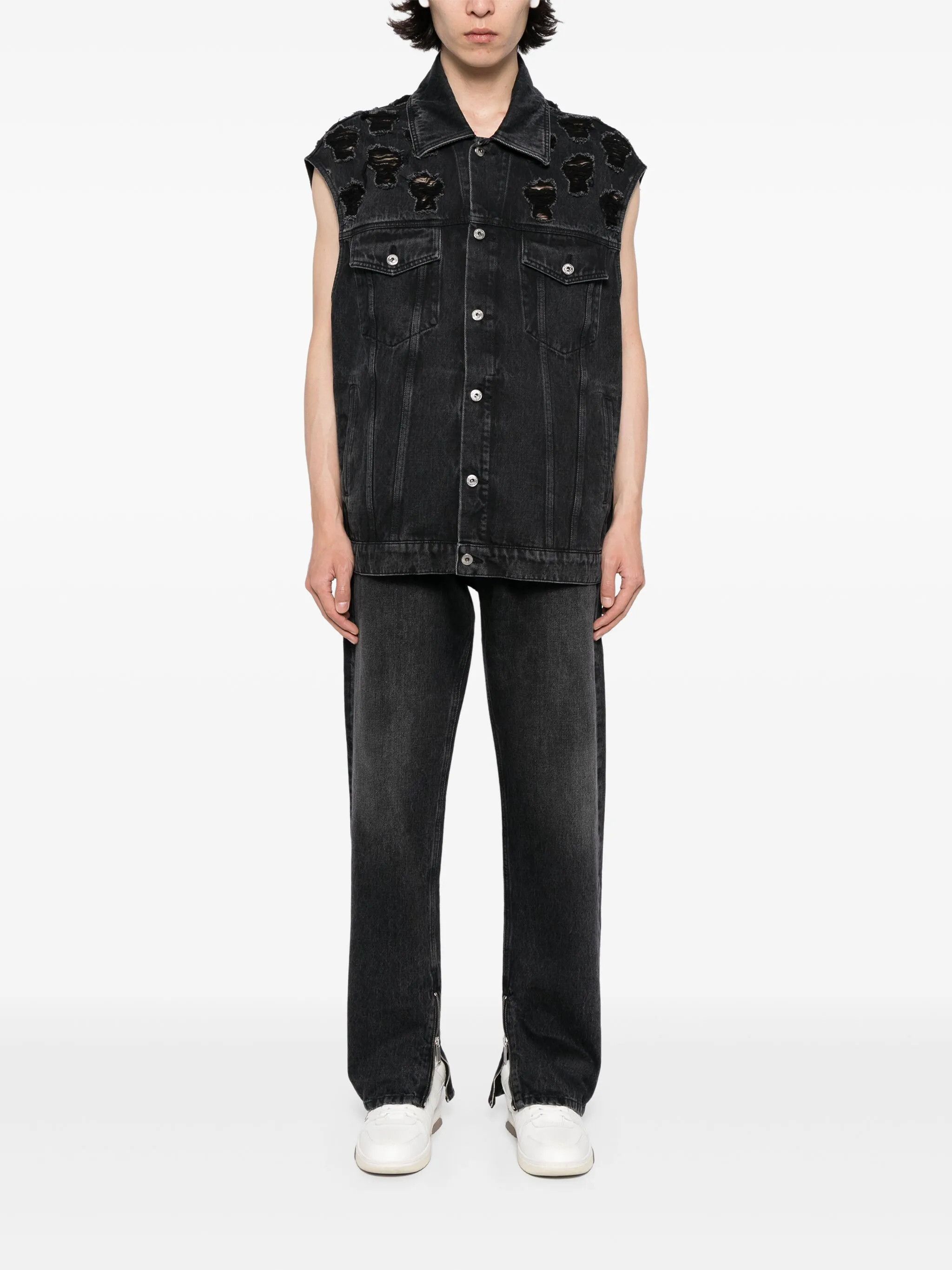 Off-White o1y0225 Denim Pant in Black Size US 33 - 5 Thumbnail