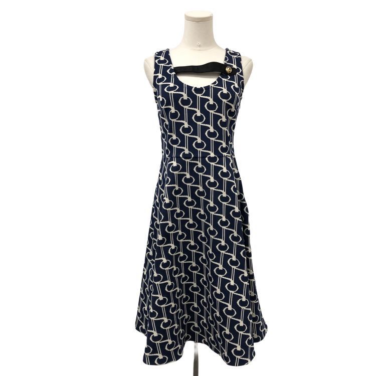 Prada Prada Chain Pattern Midi Dress Size 42 Size M / US 6-8 / IT 42-44 - 1 Thumbnail