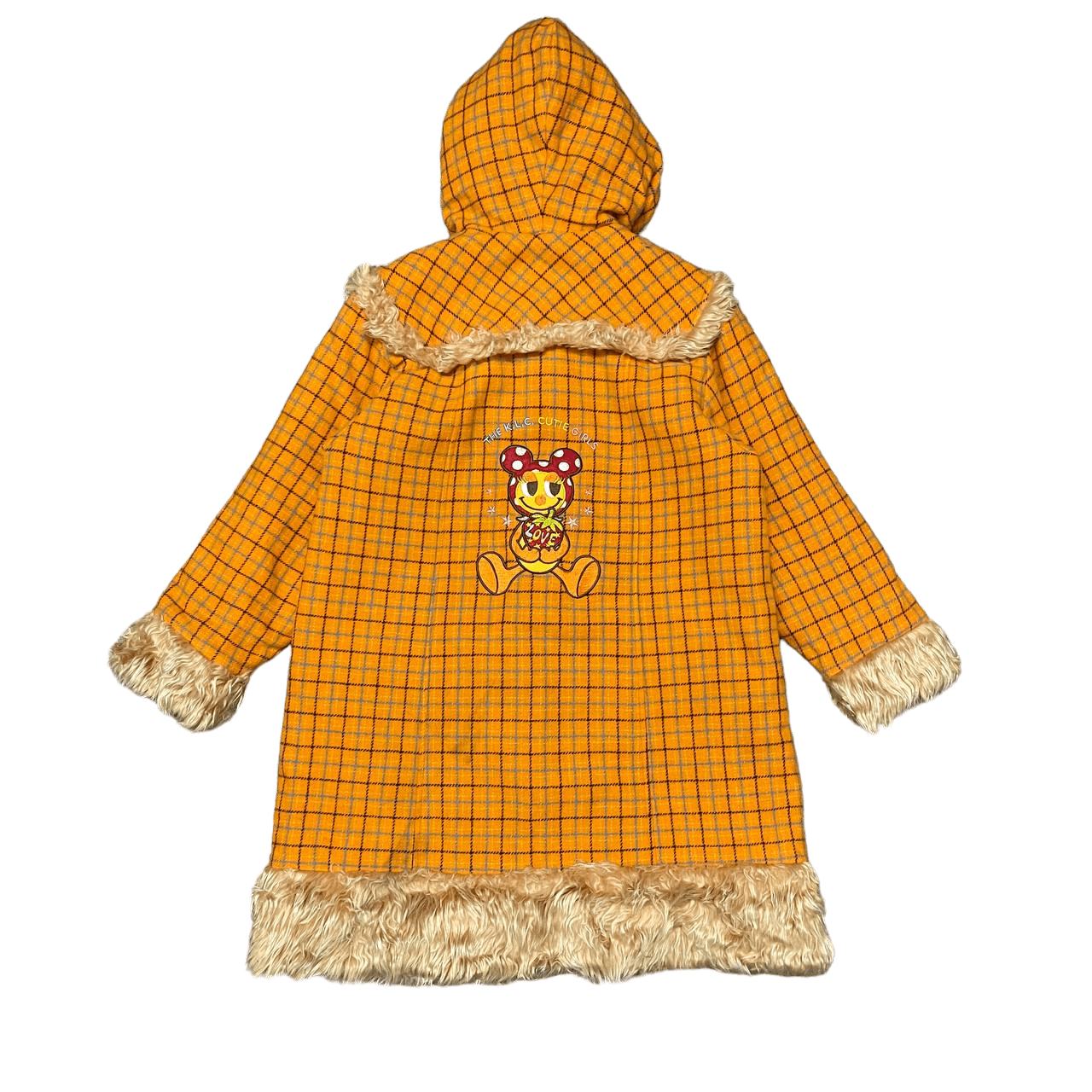 image of Angel Blue x If Six Was Nine Vintage K.l.c Duffle Coat Wool Fur Jacket in Orange, Men's (Size XS)