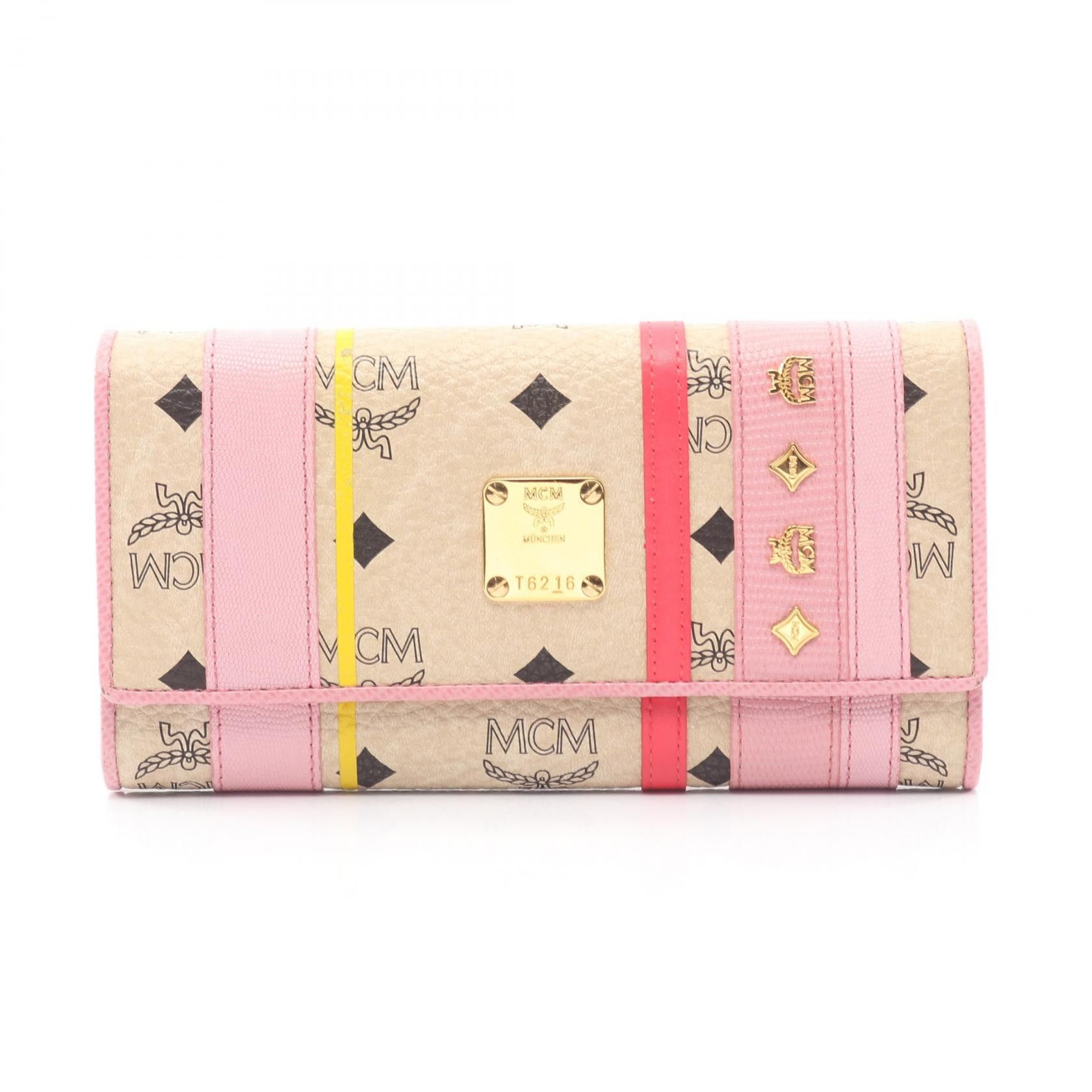 MCM MCM MCM Visetos Long Wallet Leather Long Wallet DUTY FREE for USA Size ONE SIZE - 1 Thumbnail