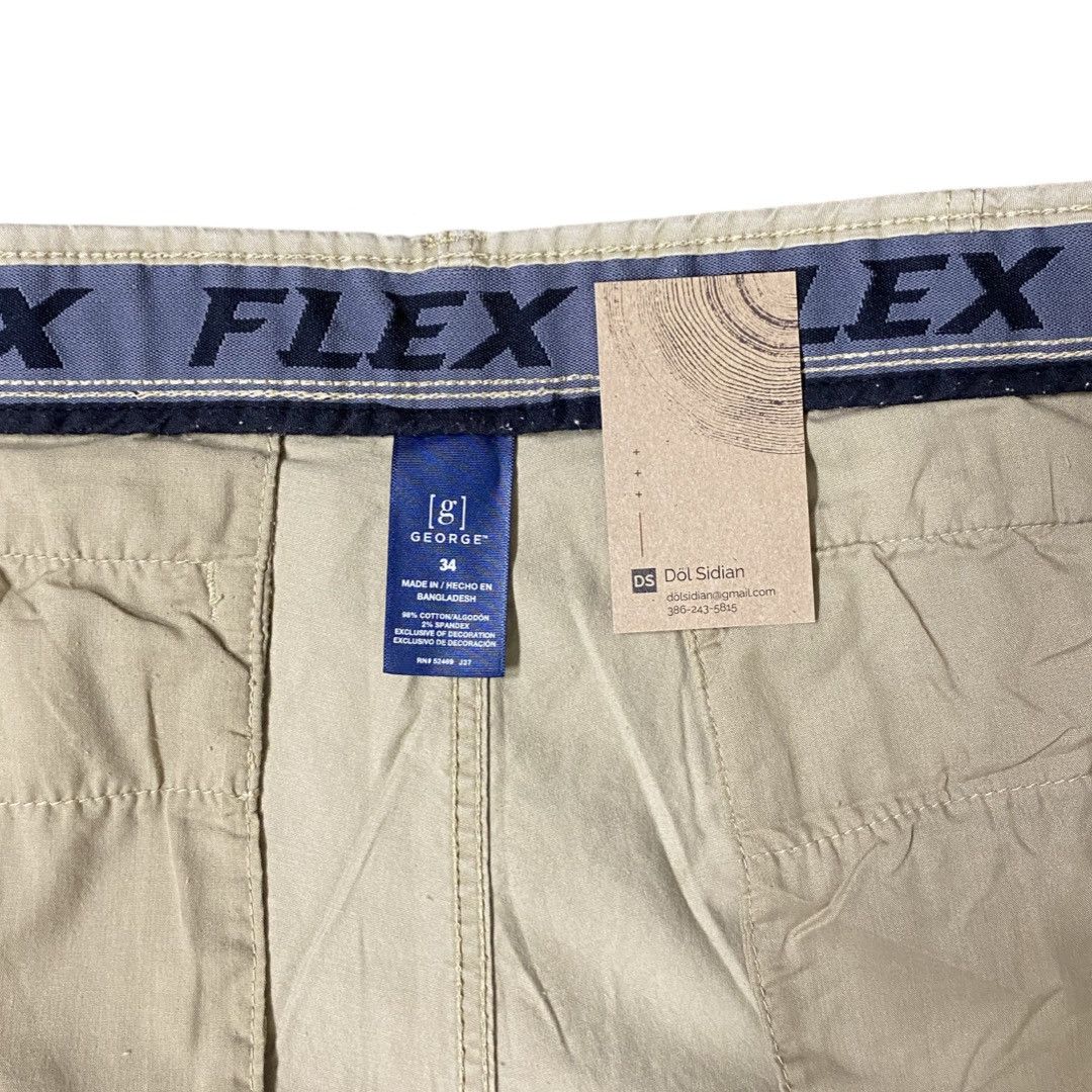 George George Men’s Flex Beige Board Shorts / Cargo Shorts Size 34 Size US 34 / EU 50 - 4 Thumbnail