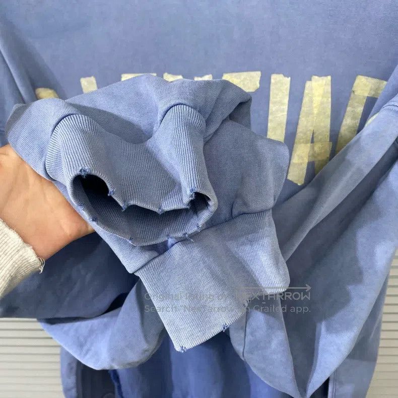Balenciaga Balenciaga Hooded sweatshirt with tape letter logo, loose Size US S / EU 44-46 / 1 - 5 Thumbnail