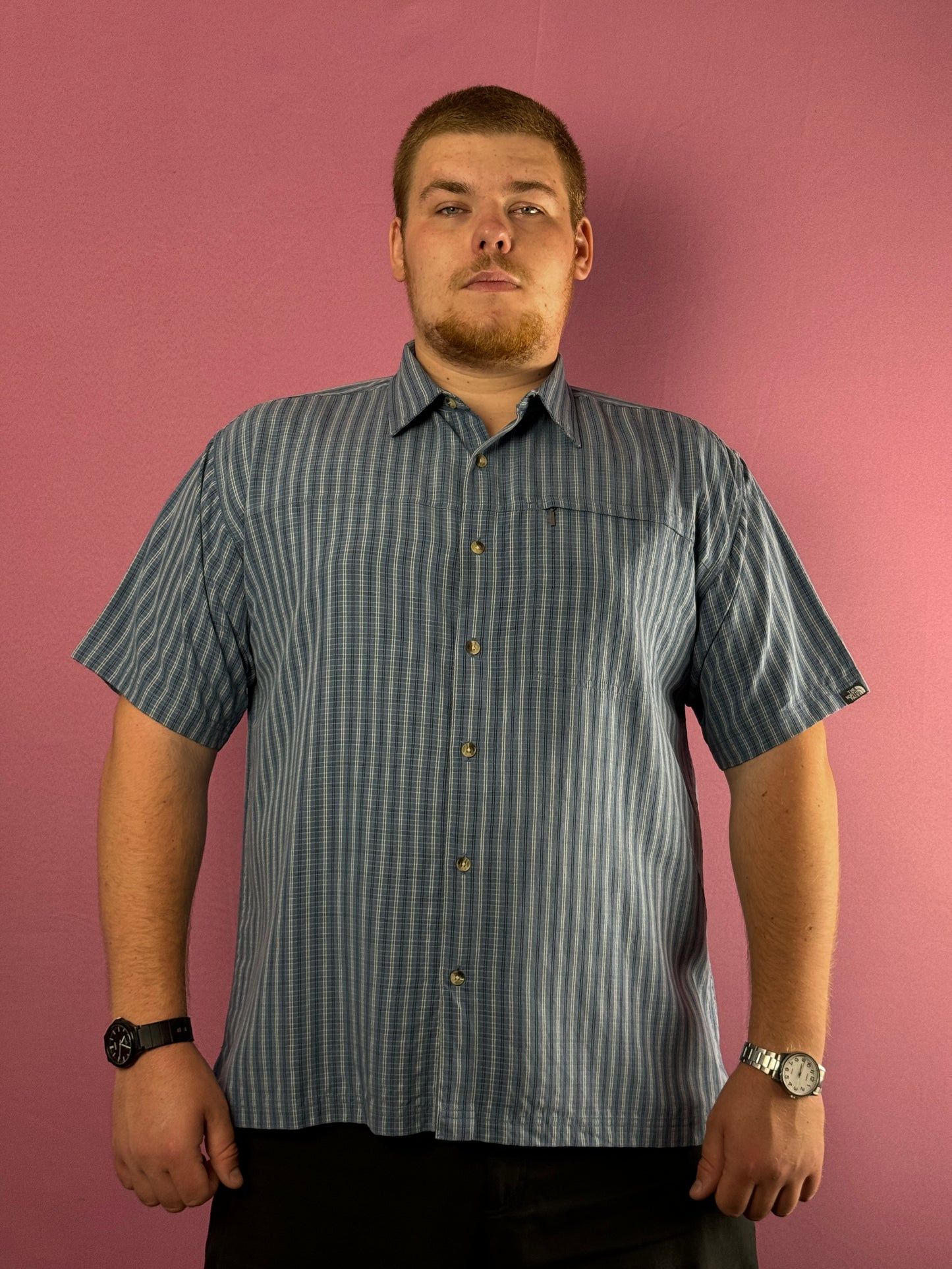 The North Face × Vintage The North Face Vintage Men's Trekking Check Sleeve Shirt Size US XXL / EU 58 / 5 - 2 Thumbnail