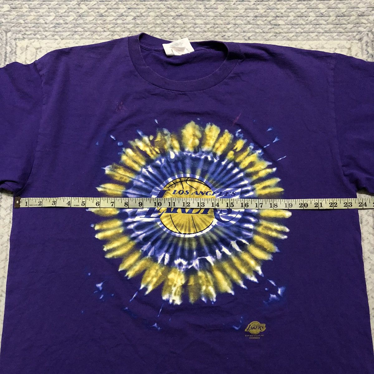 NBA × Vintage Rare Vintage NBA L.A Lakers Tye Dye Logo Tees Size US XL / EU 56 / 4 - 13 Thumbnail