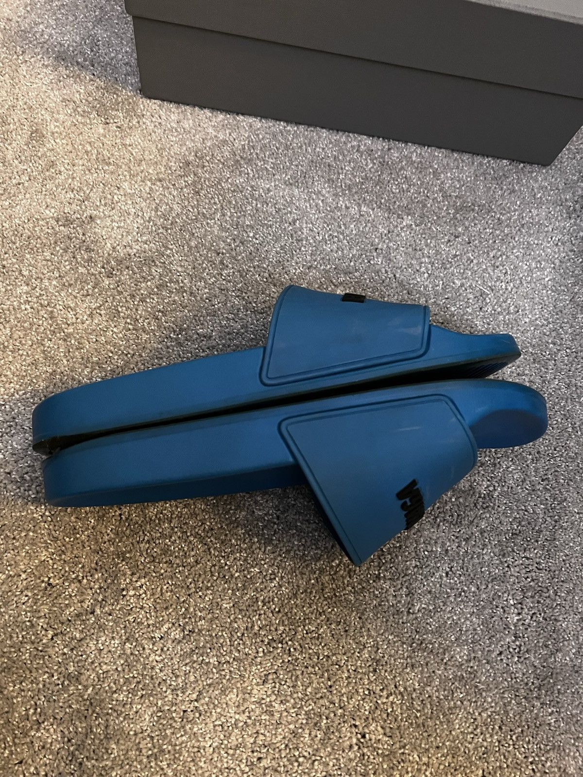 Balenciaga Balenciaga Slides (Blue) Size US 9 / EU 42 - 3 Thumbnail