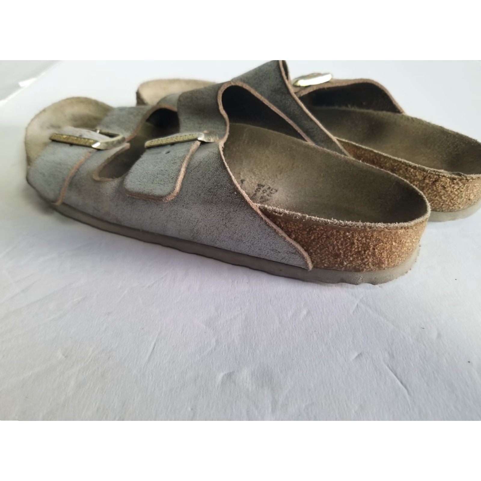 Birkenstock Birkenstock Arizona Sandal Gray Womens Size 41 US 10 Leather Slide 41 Arizona, Gray, Birkenstock Women’s Sandal US 10 Size US 10 / IT 40 - 6 Thumbnail