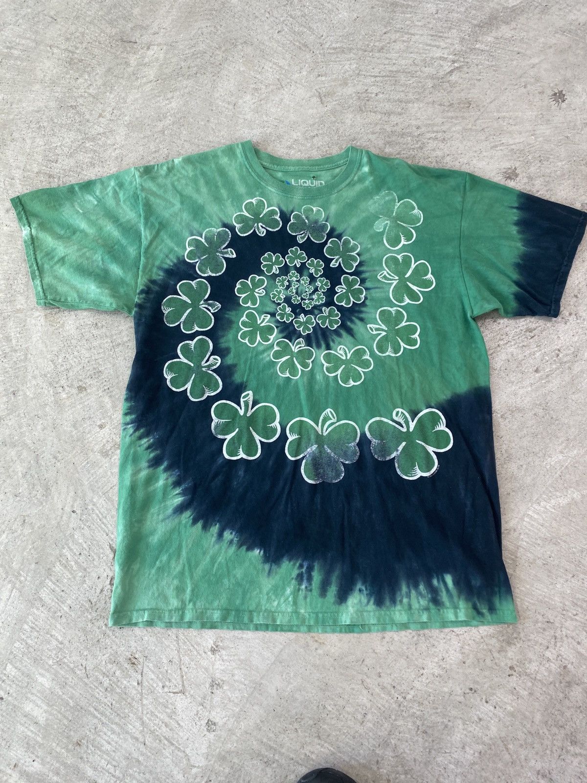Liquid Blue Liquid Blue Shamrock Spiral Tye Dye TShirt Size US XL / EU 56 / 4 - 2 Thumbnail