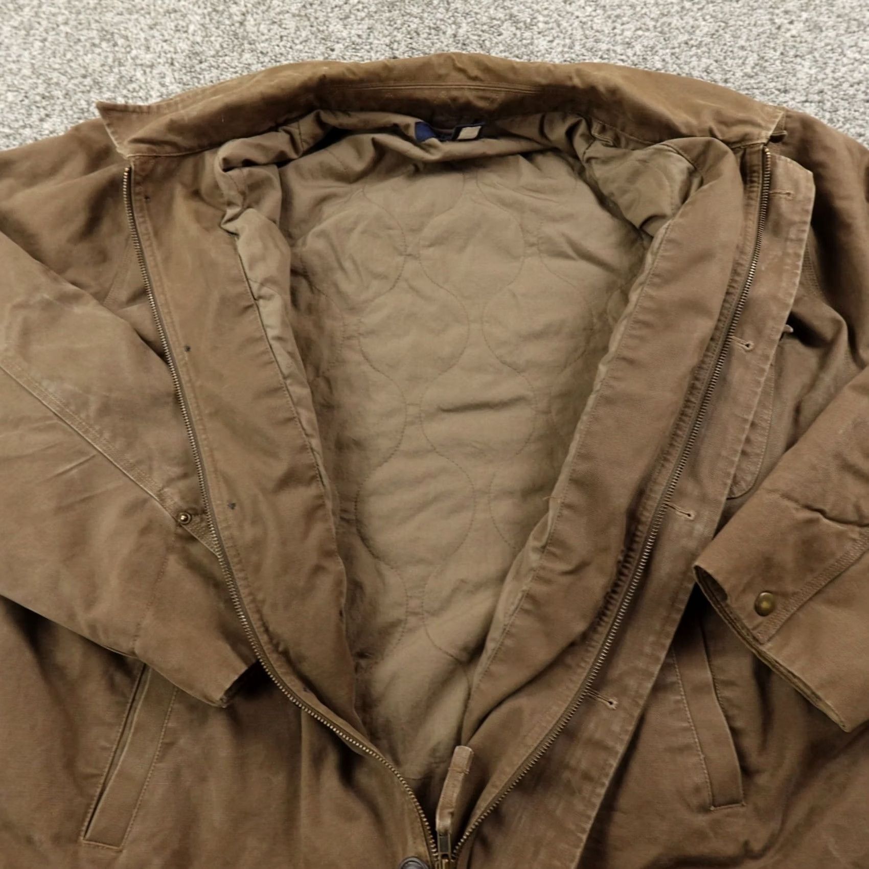 Gap Gap Jacket Mens XL Brown Quilted Lined Heavy Bomber Zip Coat Chore Work Y2K 00s Size US XL / EU 56 / 4 - 3 Thumbnail