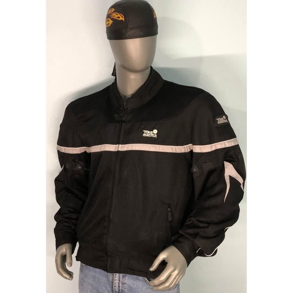 Tour Master Riding Jacket XL Men Mesh Fabric- With Armor TOUR MASTER Size US XL / EU 56 / 4 - 1 Thumbnail