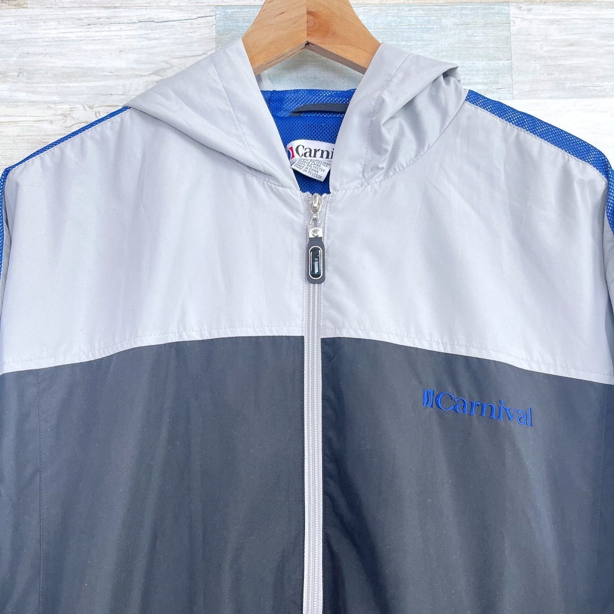 Other Carnival Cruise Line Hooded Zip Rain Jacket Black Mens L Size US L / EU 52-54 / 3 - 2 Thumbnail