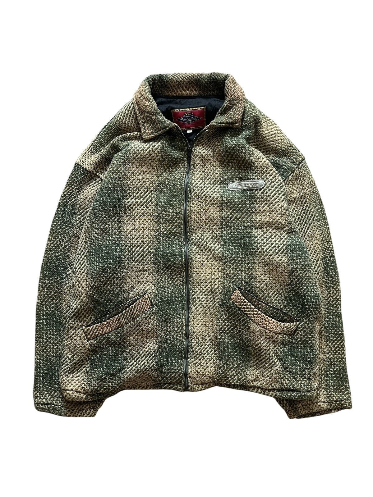 Quiksilver Vintage Quiksilver Knit Zipper Jacket Size US L / EU 52-54 / 3 - 1 Thumbnail