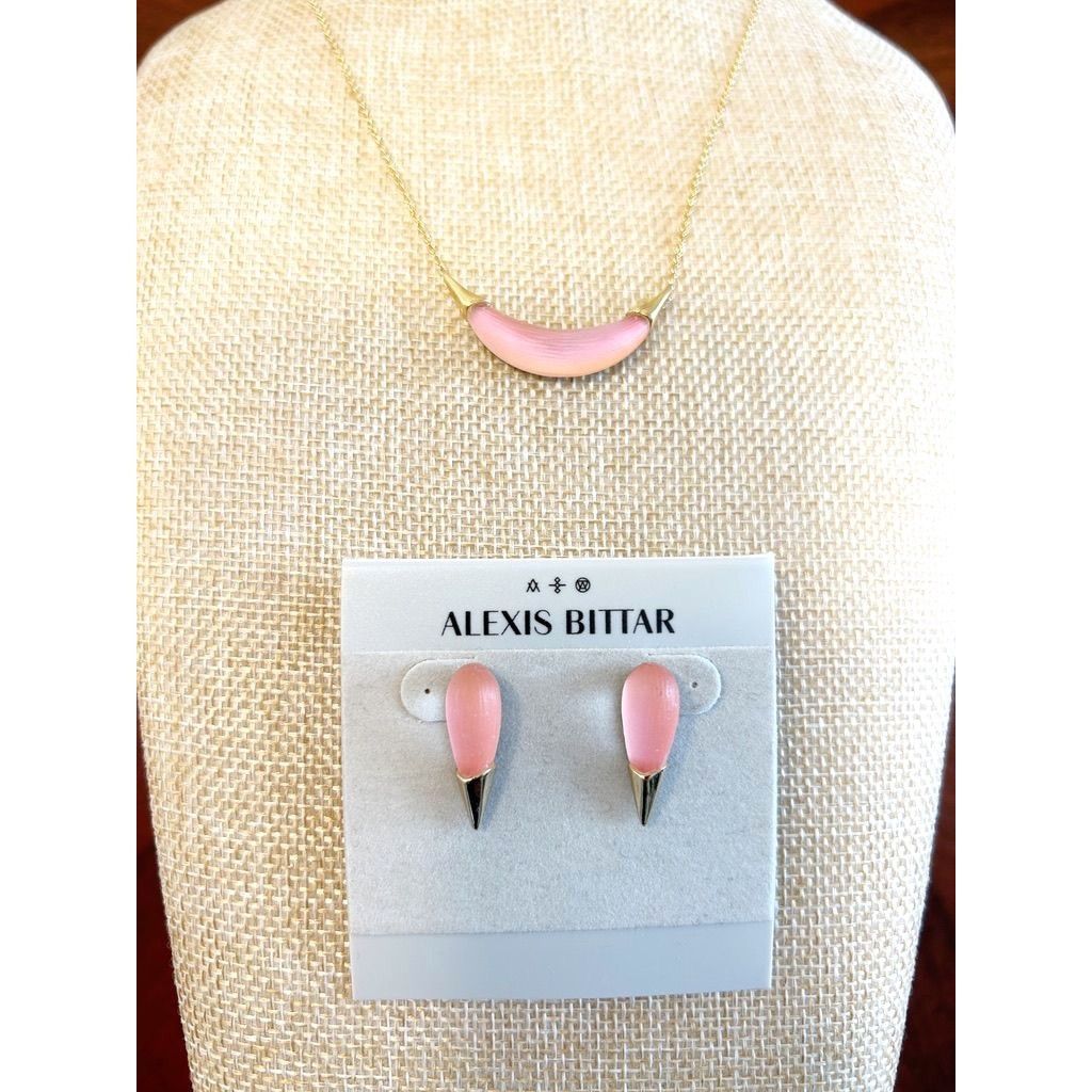 Alexis Bittar Alexis Bittar Lucite® Crescent Pendant Necklace / Earring Se Size ONE SIZE - 2 Thumbnail