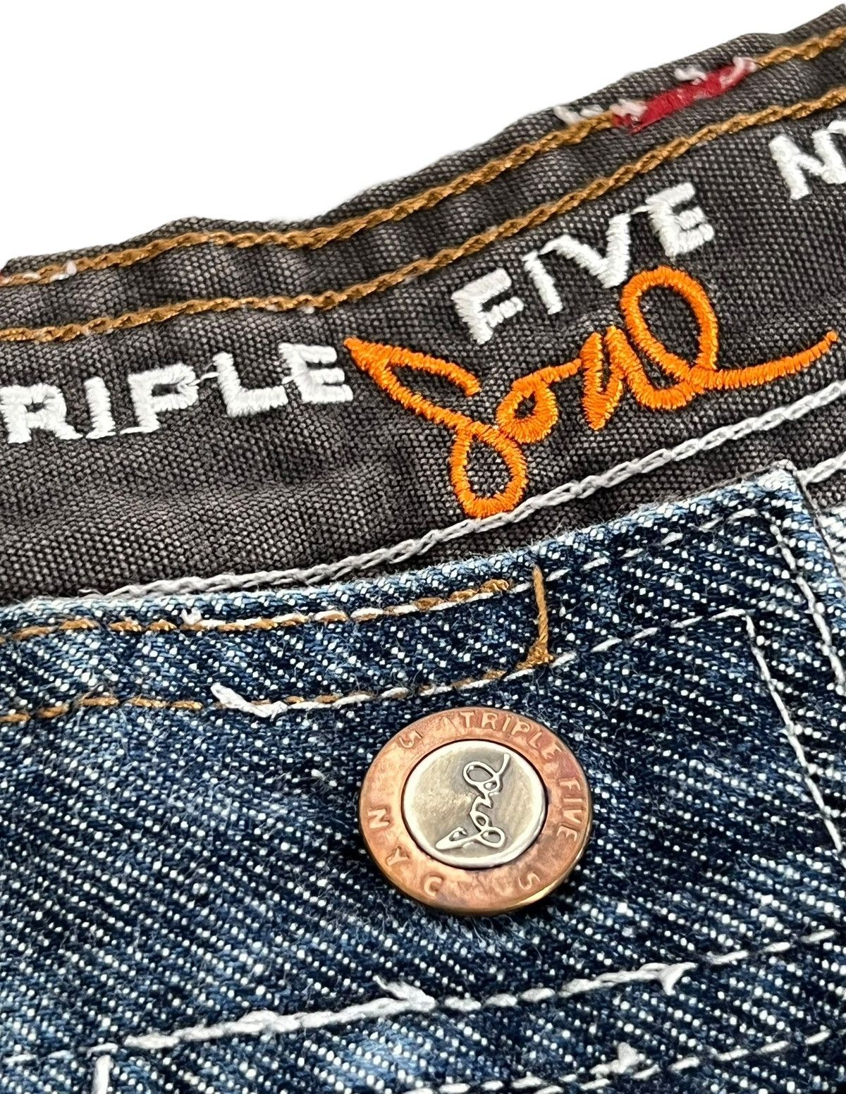 Triple 5 Soul 90s Vintage Distressed Triple Five Soul Baggy Jeans Size US 38 / EU 54 - 7 Thumbnail