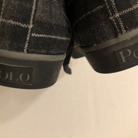 Polo Ralph Lauren POLO RALPH LAUREN MEN'S BLACK HIGH TOP SNEAKERS SIZE: 9.5D Size US 9.5 / EU 42-43 - 11 Thumbnail