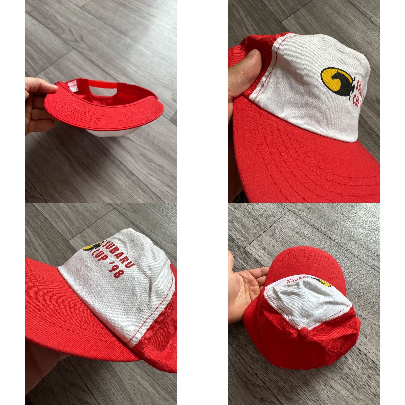 Vintage VINTAGE Subaru Cup '98 Rare Snapback Cap 90's Cap One Size Red Mens Boys Women Girls 1980s250 Size ONE SIZE - 8 Thumbnail