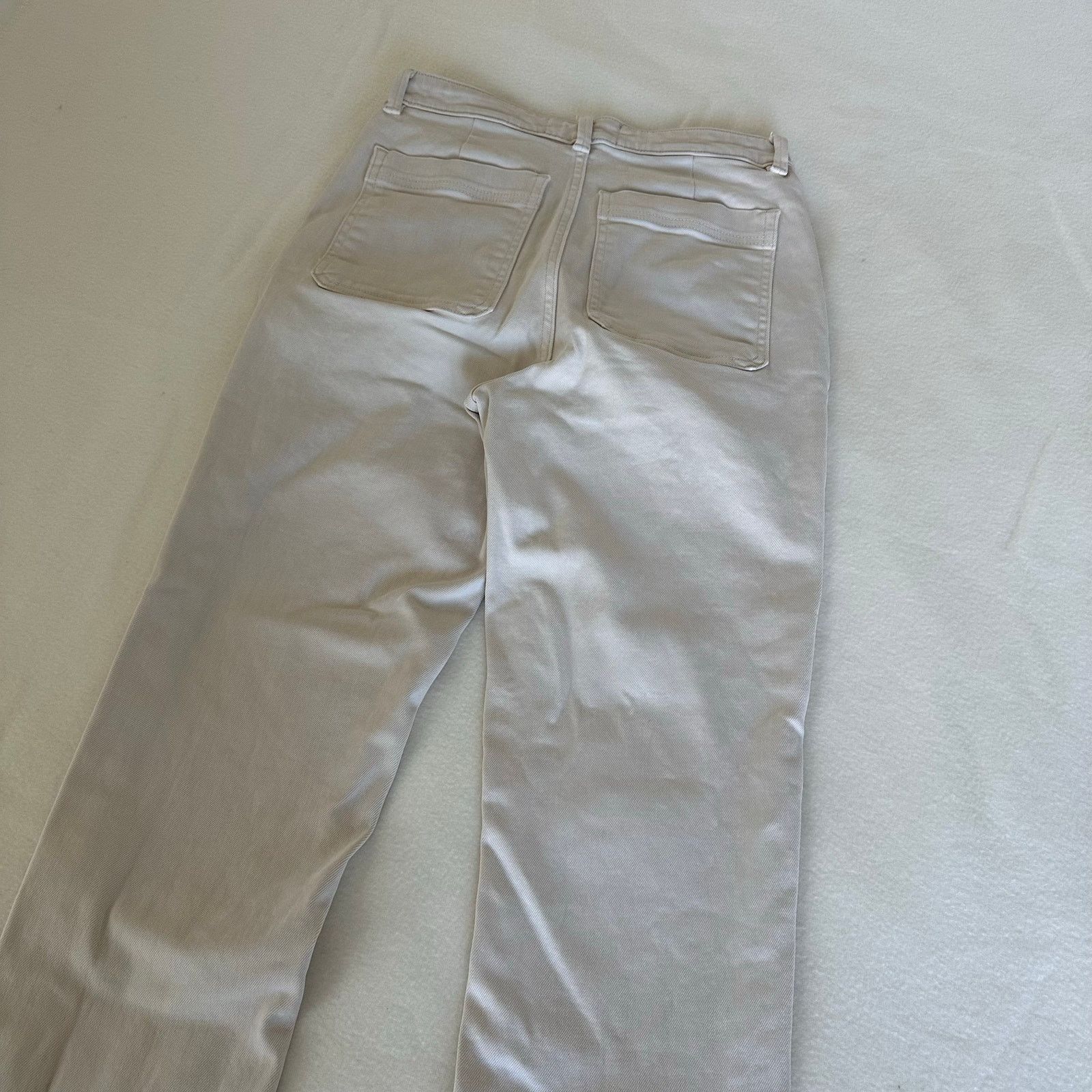 Everlane Everlane Women Jeans Cream High Rise Straight Leg Size 0 Size 25" / US 0 / IT 36 - 9 Thumbnail