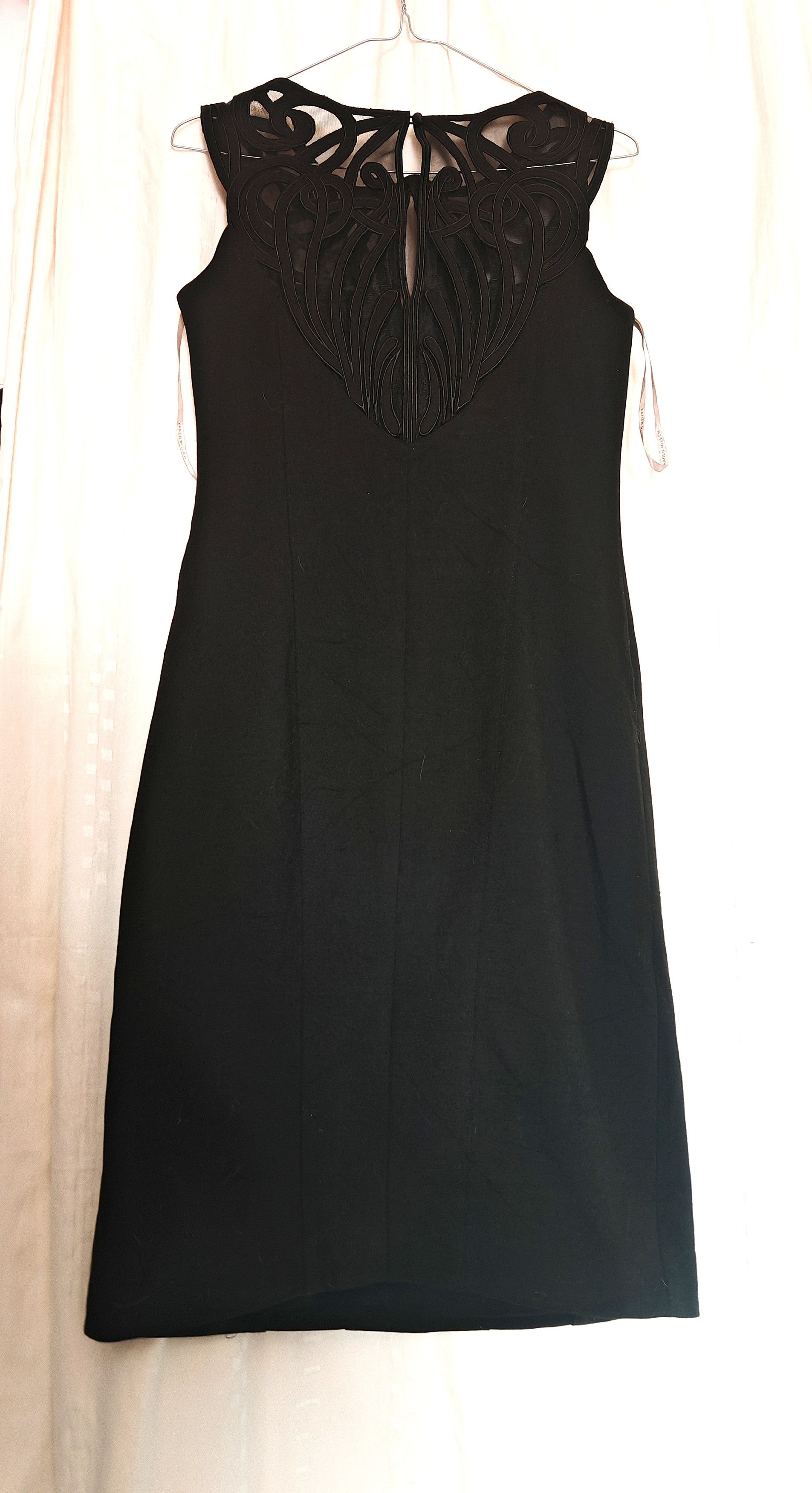 Karen Millen VTG Karen Millen Wool Sheer Mesh Sweetheart Neckline Dress Size M / US 6-8 / IT 42-44 - 7 Thumbnail