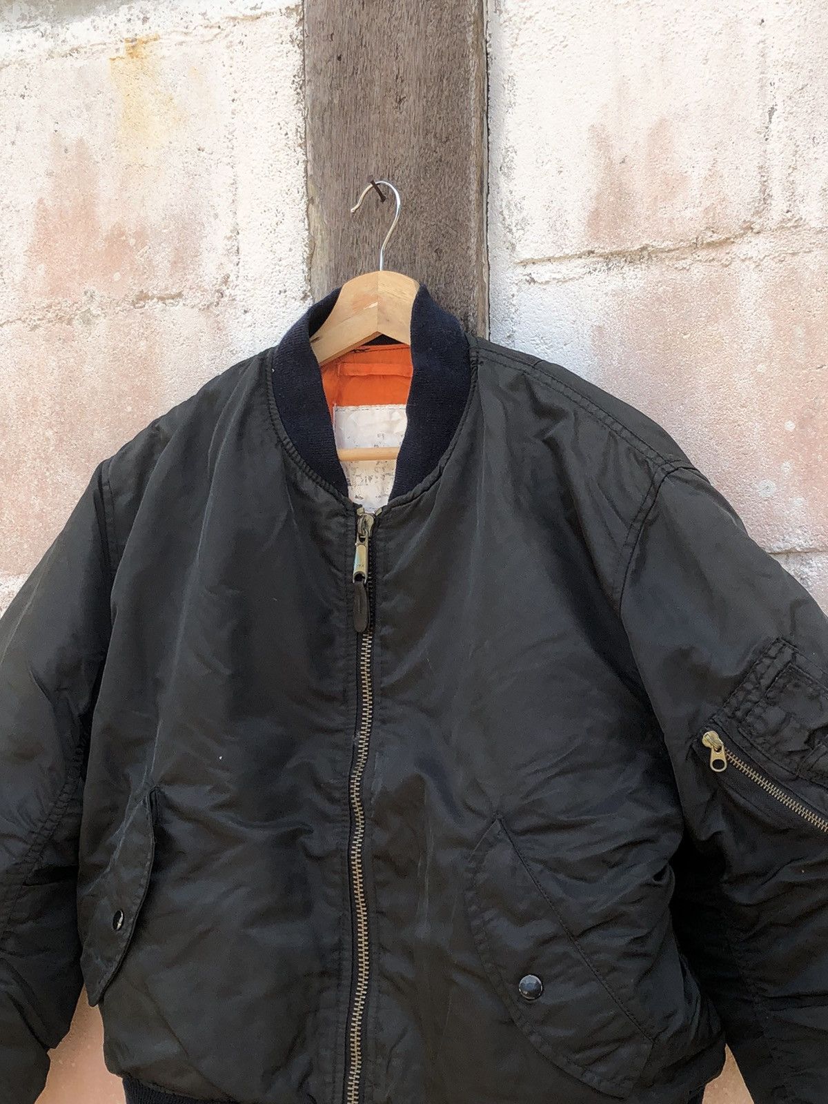 Other Bomber Jacket Flying Ma 1 Black Color Size US L / EU 52-54 / 3 - 4 Thumbnail