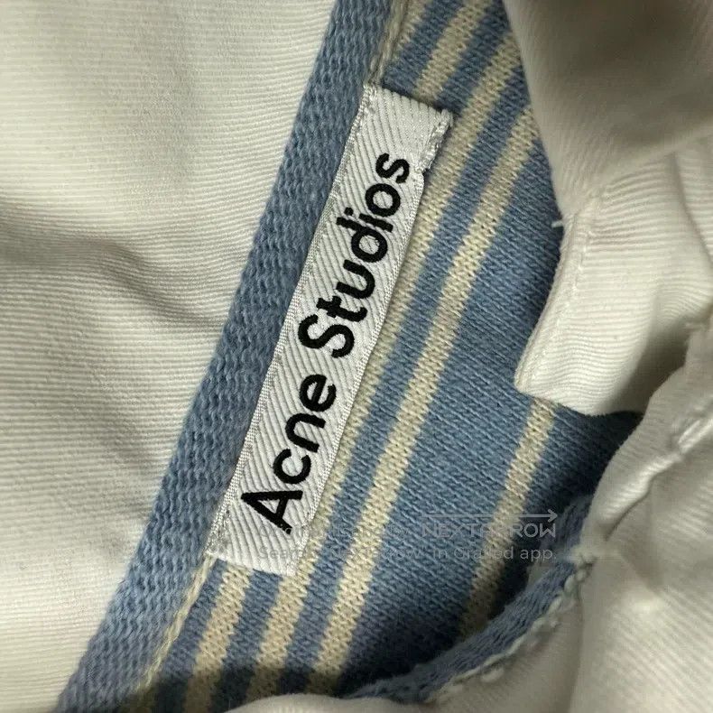 Acne Studios Acne Studios Distressed Faded Ripped Striped Long Sleeve P Size US XXS / EU 40 - 2 Thumbnail