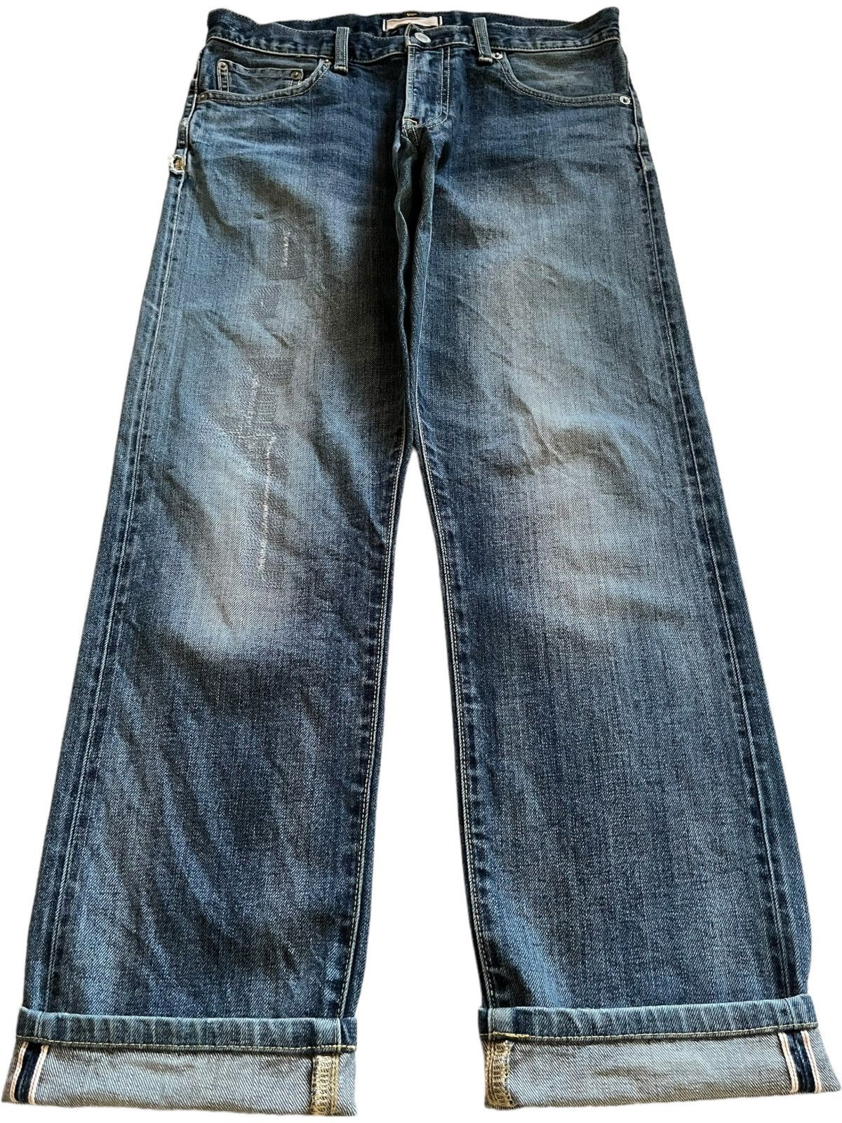 Uniqlo SALES🔥Vintage Japanese Uniqlo Selvedge Faded Wash Jeans Size US 31 - 1 Thumbnail