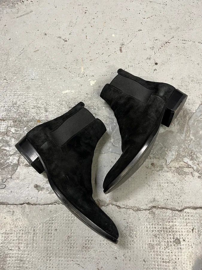 Saint Laurent Paris Saint Laurent Black Suede Leather Boots Size US 8 / EU 41 - 3 Thumbnail