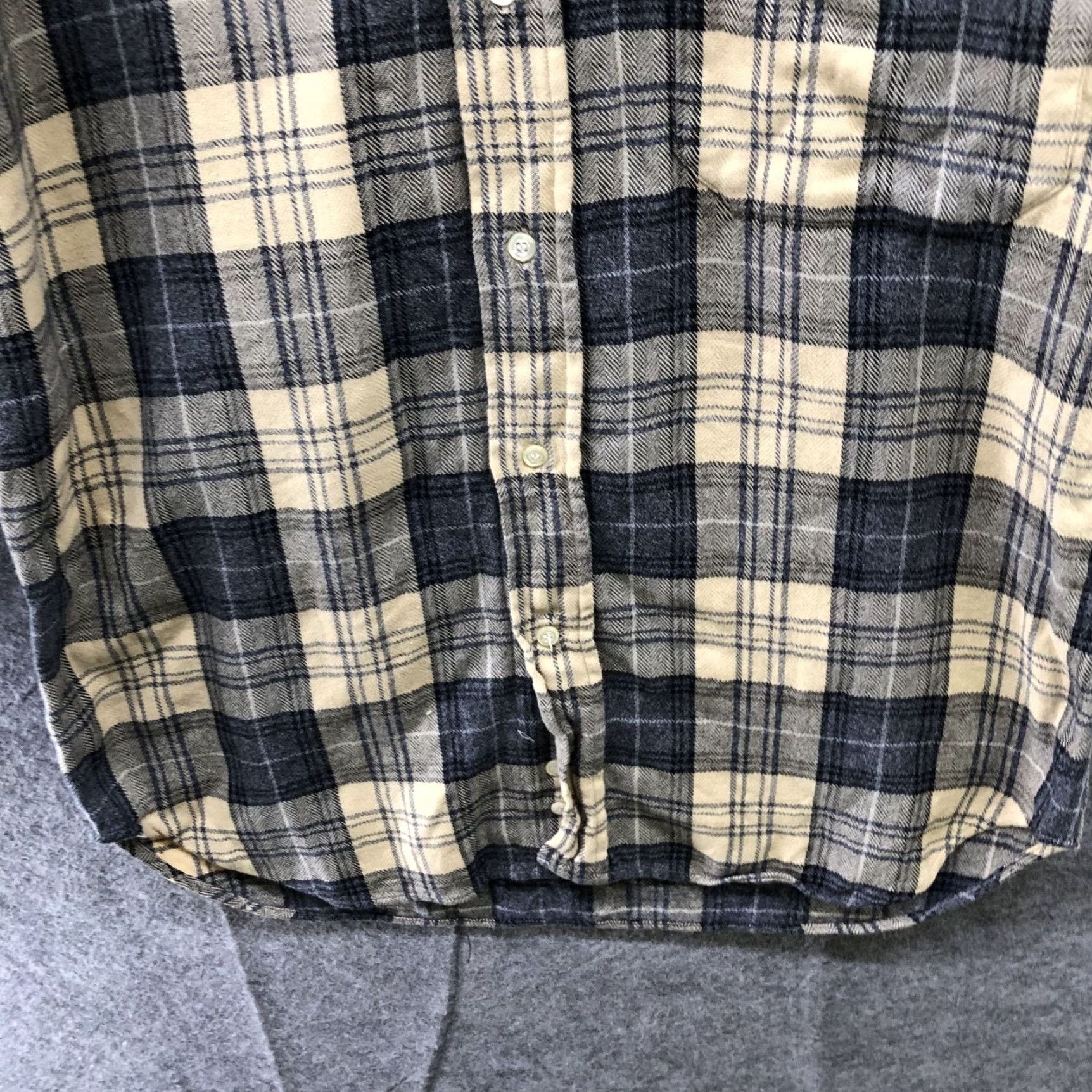 Vintage Via Ardigo Flannel Shirt Mens M Yellow Plaid Long Sleeve Button-Down Shirt Size US M / EU 48-50 / 2 - 4 Thumbnail