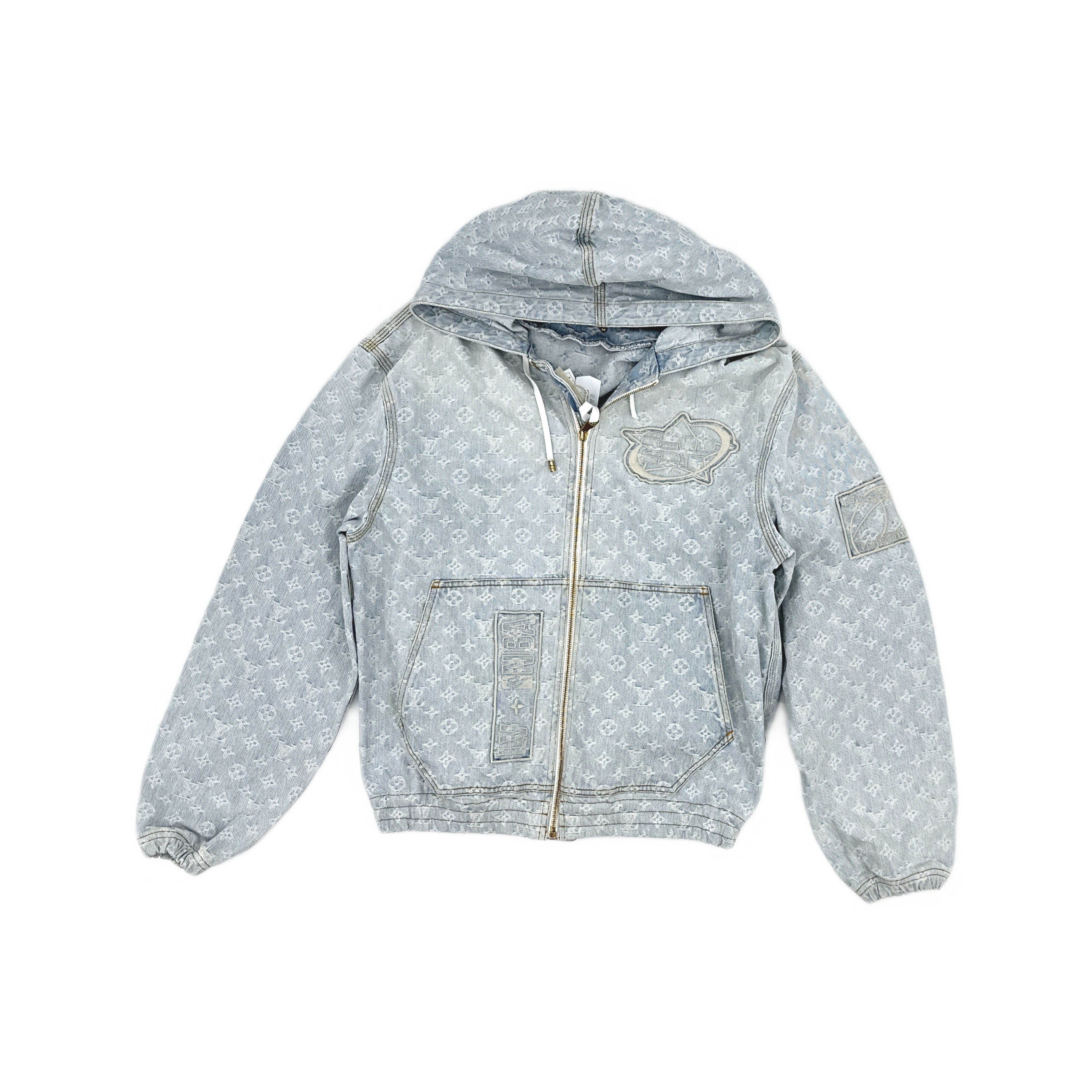 Louis Vuitton Louis Vuitton x NBA Monogram Denim Hoodie Size 50 Size US M / EU 48-50 / 2 - 1 Thumbnail