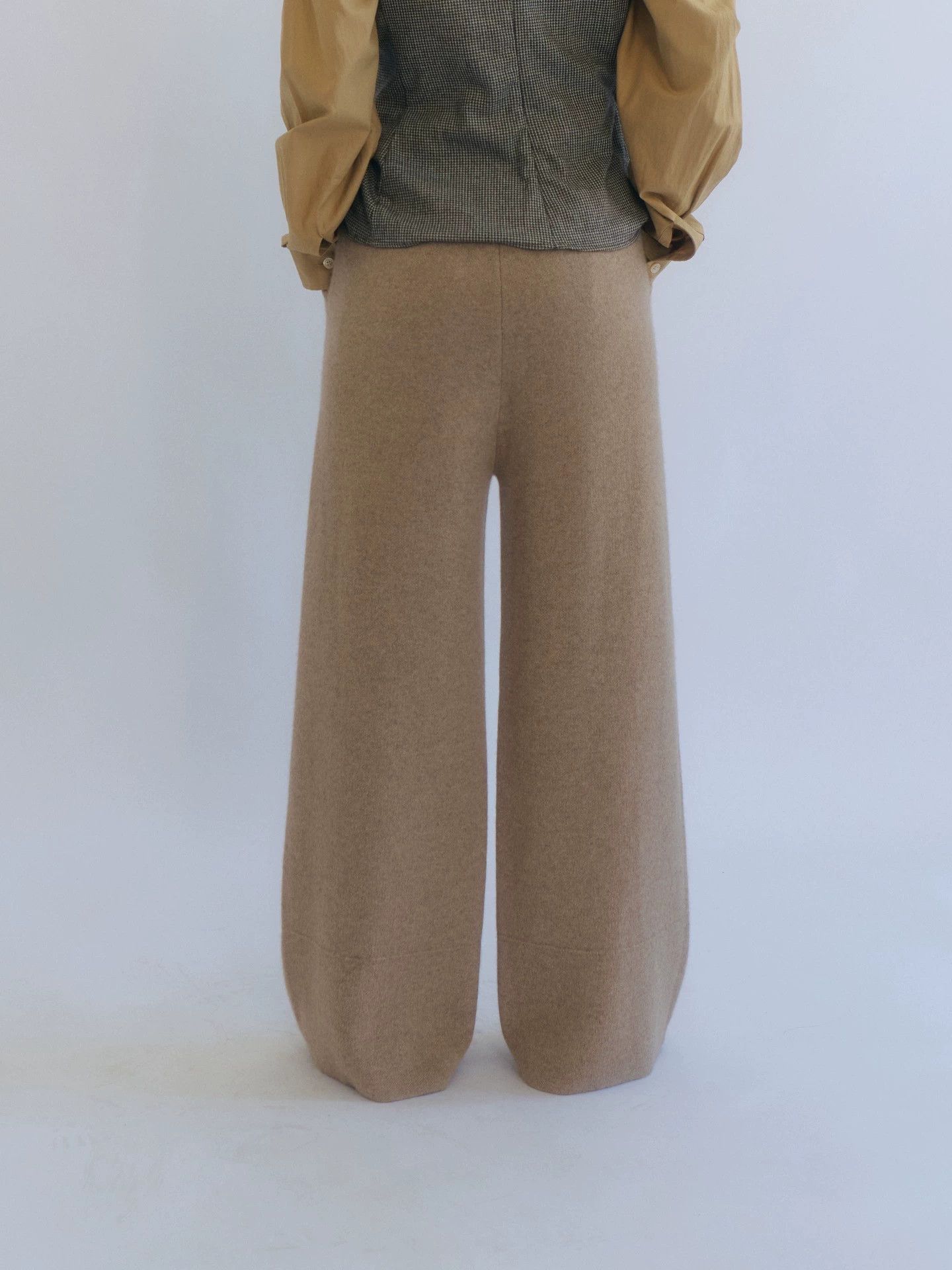 Loro Piana Loro Piana Baby Cashmere Knit Wide-Leg Trousers Size 40 Size 27" / US 4 / IT 40 - 5 Thumbnail