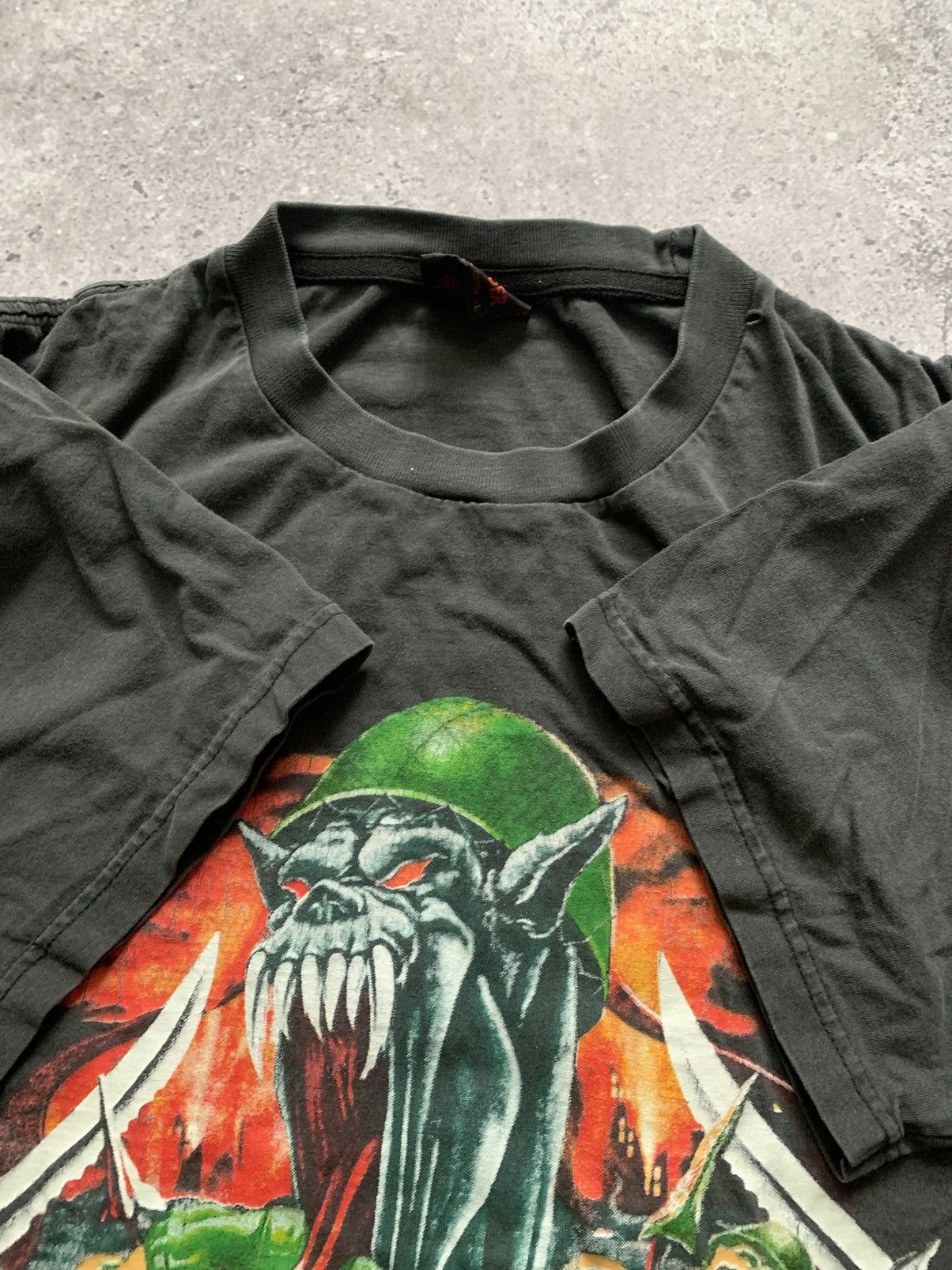 Band Tees 🔥VINTAGE 90s SLAYER NO BLOOD NO GLORY T-SHIRT TEE Size US M / EU 48-50 / 2 - 9 Thumbnail