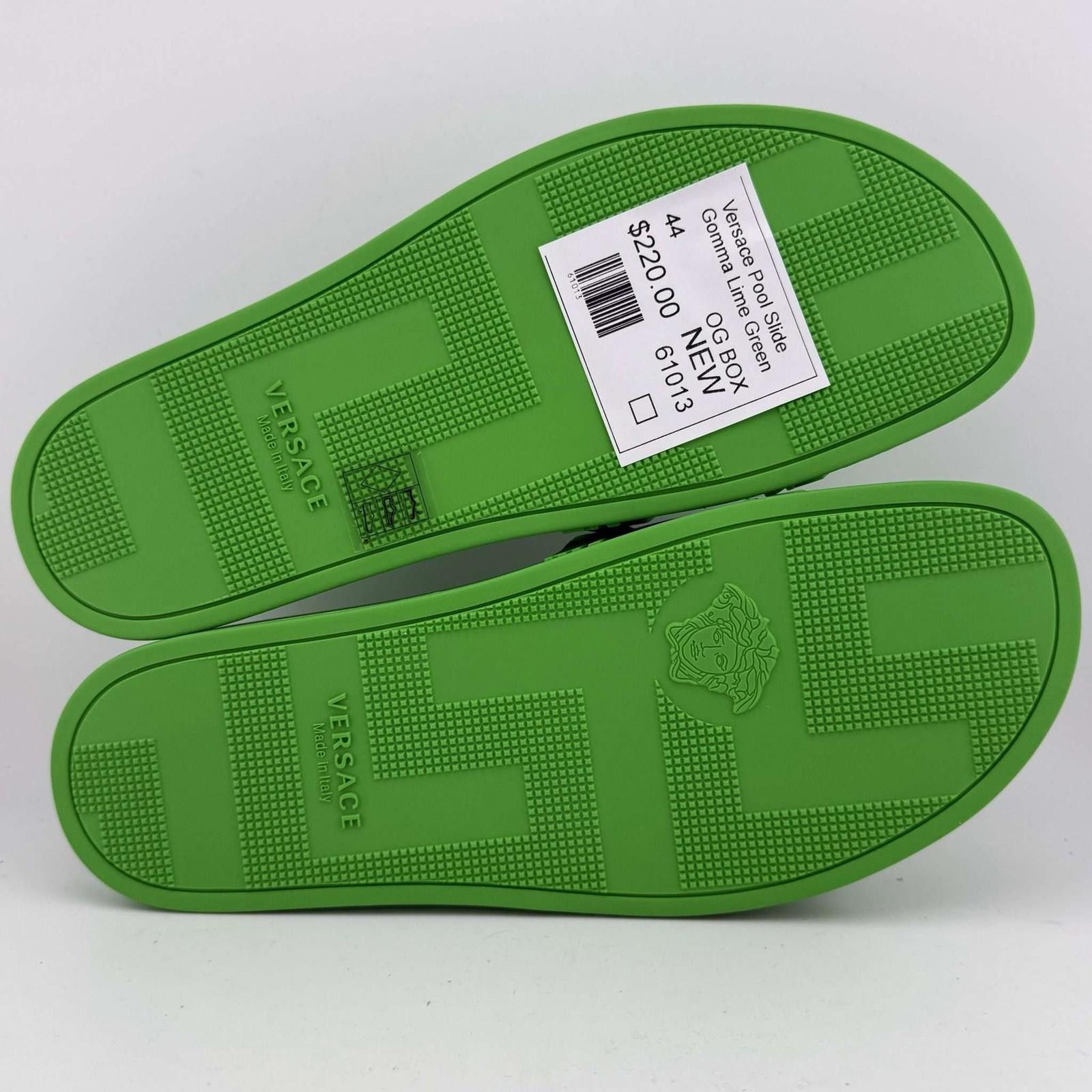 Versace Versace Pool Slide Gomma Lime Green 44 New with Box Size US 11 / EU 44 - 6 Thumbnail