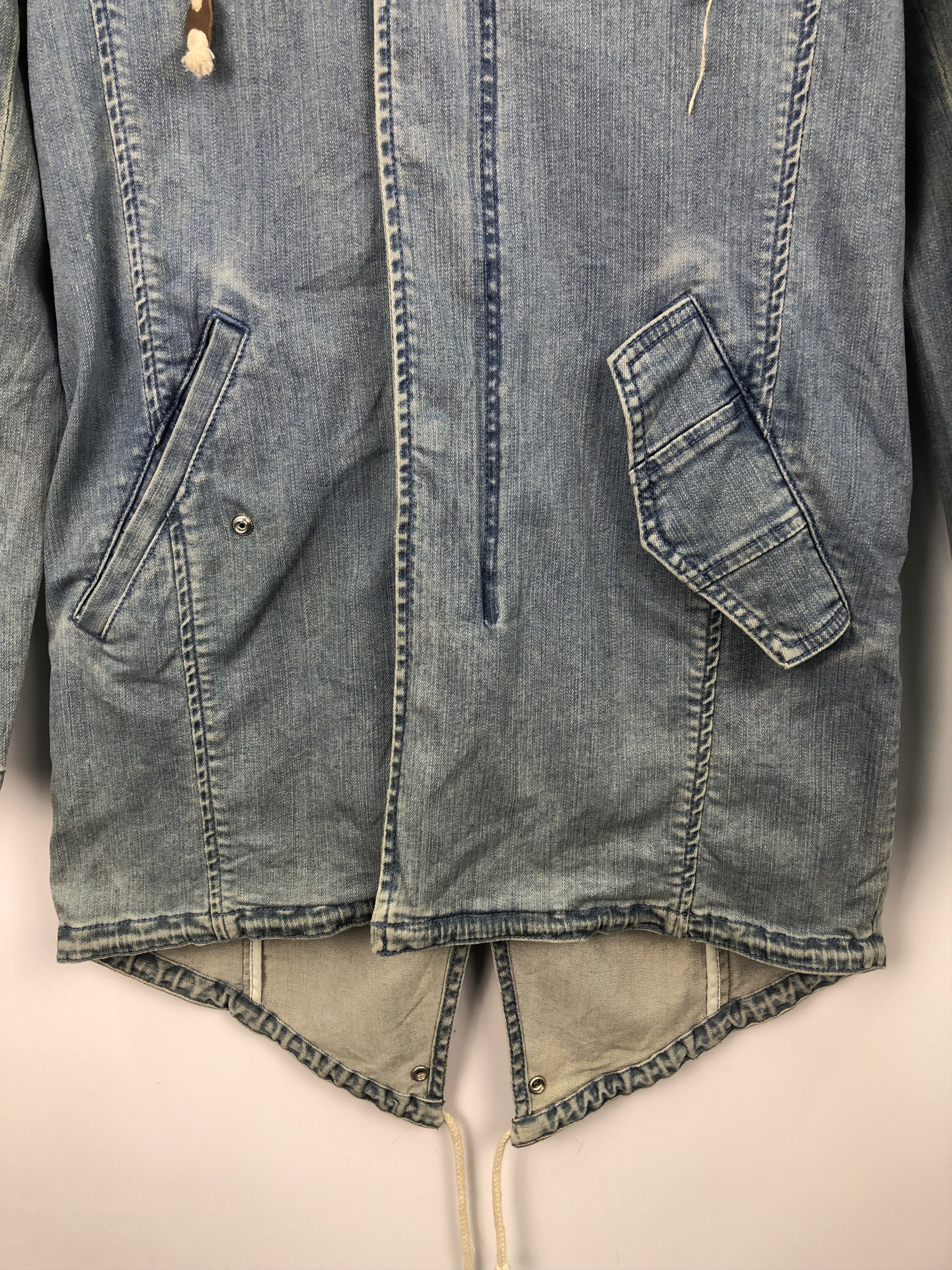 Vanquish Vintage Black By Vanquish Denim Jacket Hoodie J0113 Size US S / EU 44-46 / 1 - 7 Thumbnail