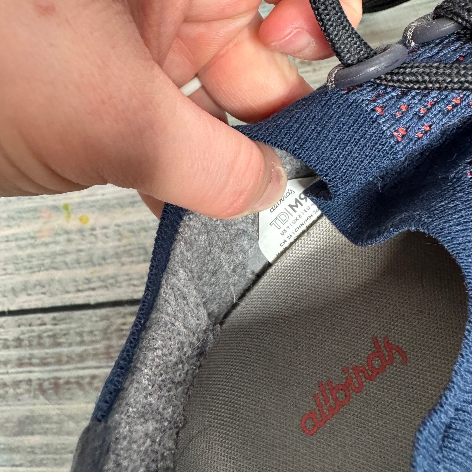 Allbirds Allbirds Tree Dasher 1 Men’s 9 Navy Knit Running Shoes Size US 9 / EU 42 - 6 Thumbnail
