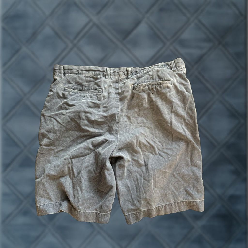 Tommy Bahama Tommy Bahama Shorts Silk Cotton Blend 10” Inseam Denim Blue 35 Solid Casual Mens Size US 35 - 1 Thumbnail