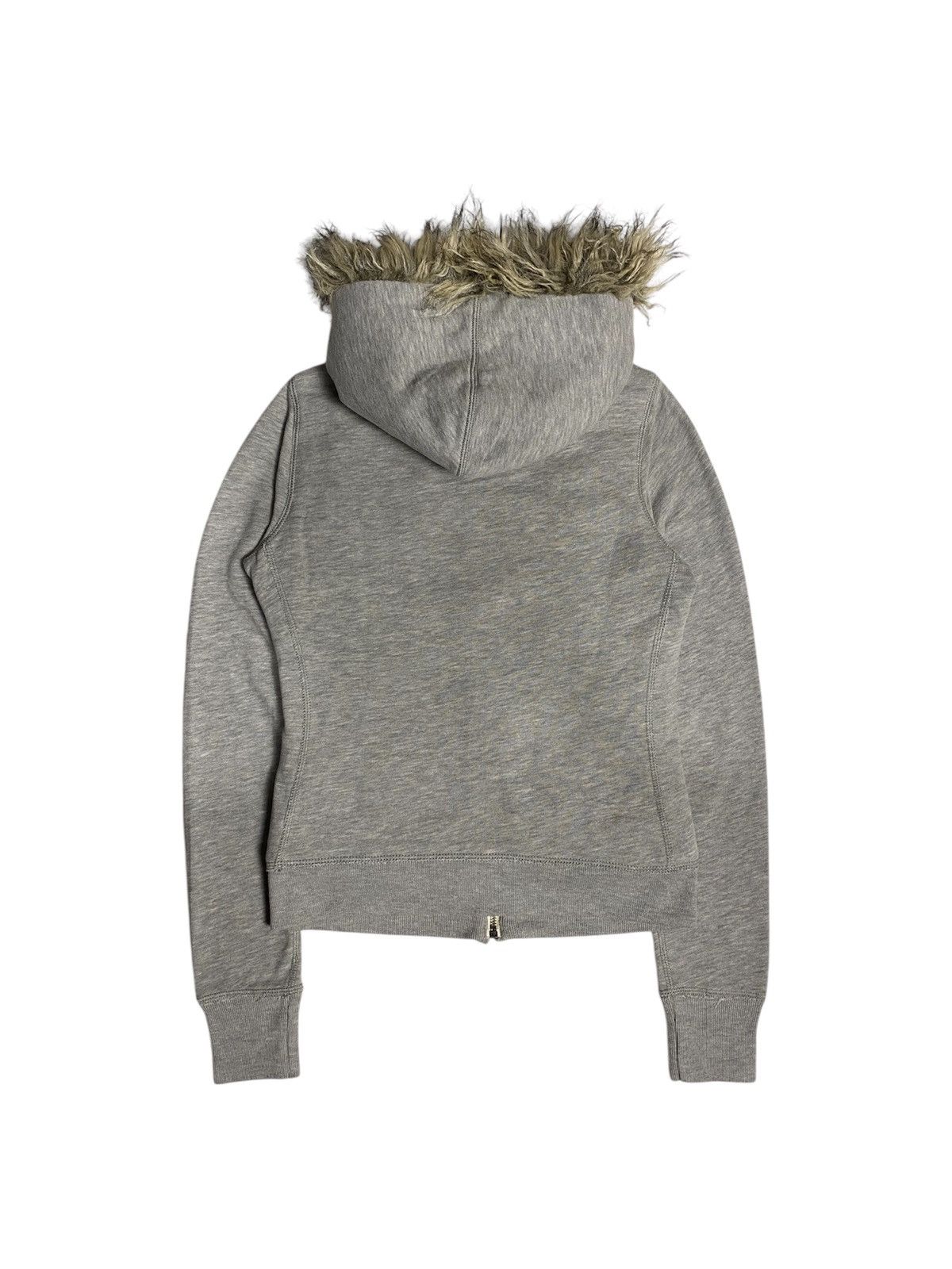 Abercrombie & Fitch ABERCROMBIE FAUXFUR ZIPPER HOODIE Size US XS / EU 42 / 0 - 2 Thumbnail