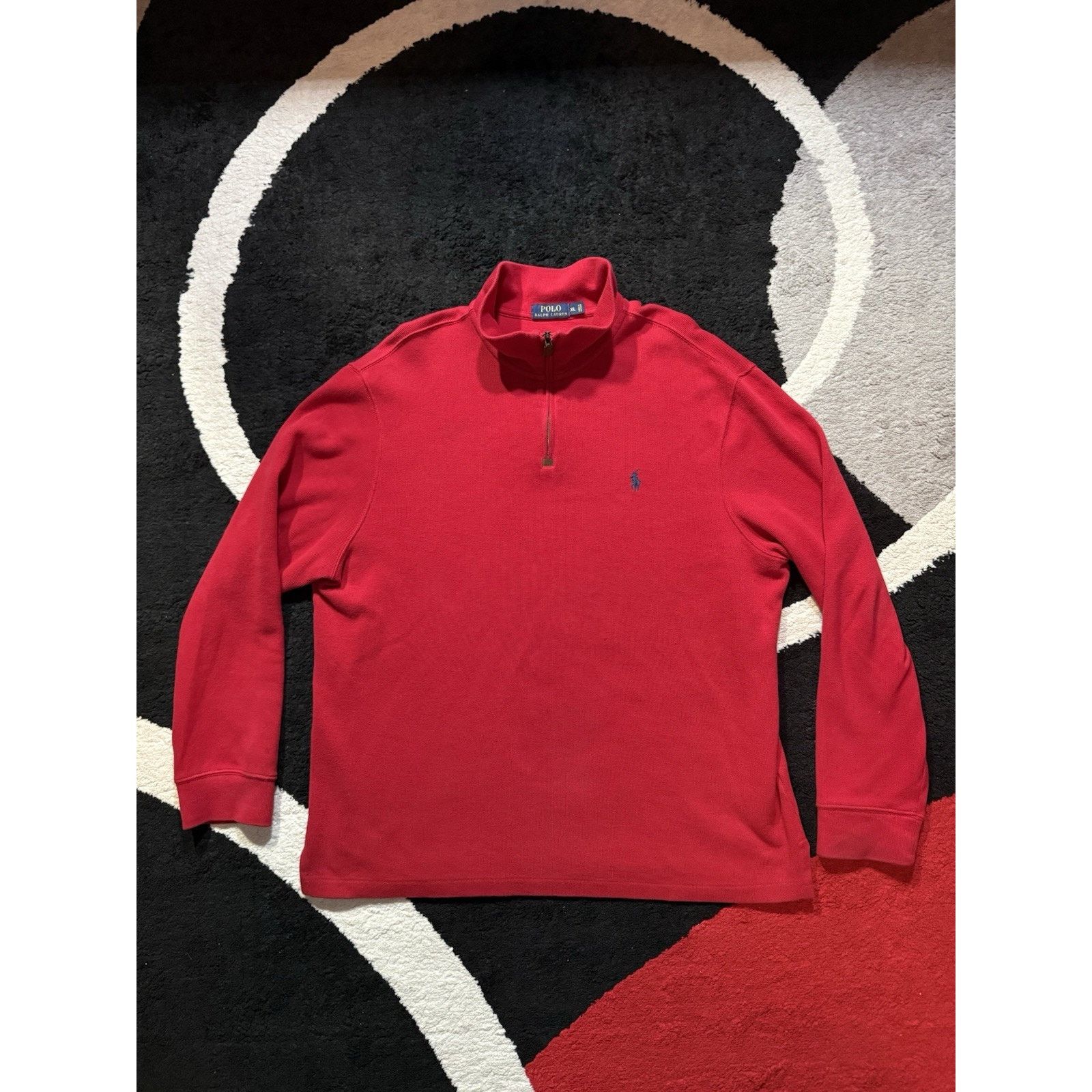 Ralph Lauren Polo Ralph Lauren Red Quarter Zip Sweater Men’s Size XL Size US XL / EU 56 / 4 - 1 Thumbnail