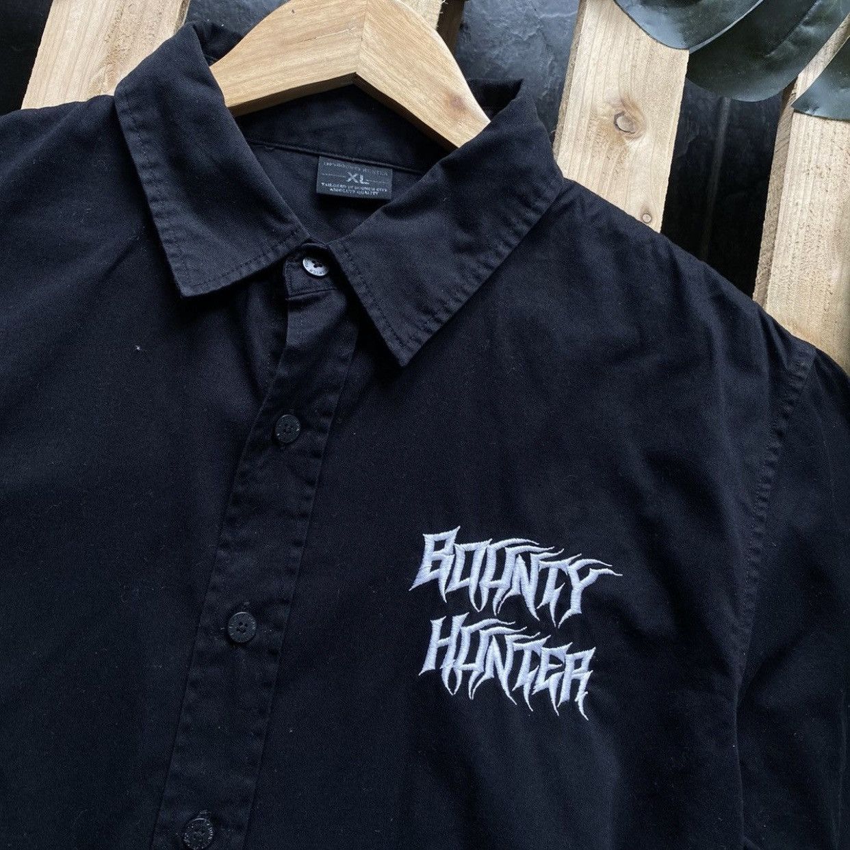 Bounty Hunter × Japanese Brand Bounty Hunter Big Logo Skull Demon shirt Size US L / EU 52-54 / 3 - 7 Thumbnail