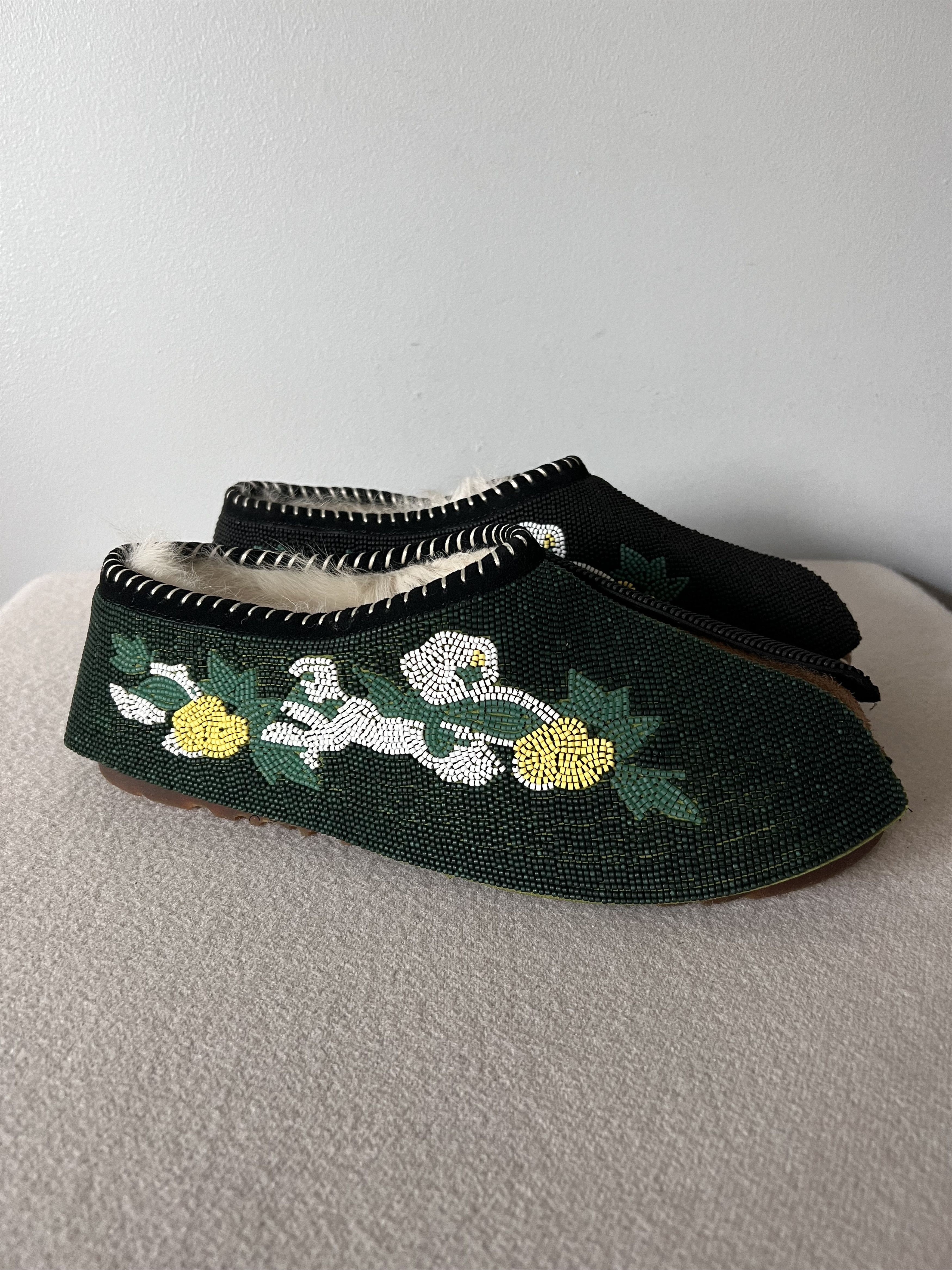 DENIM TEARS × Ugg Denim Tears UGG Beaded Tasman Slipper in Green Size US 11 / EU 44 - 1 Thumbnail