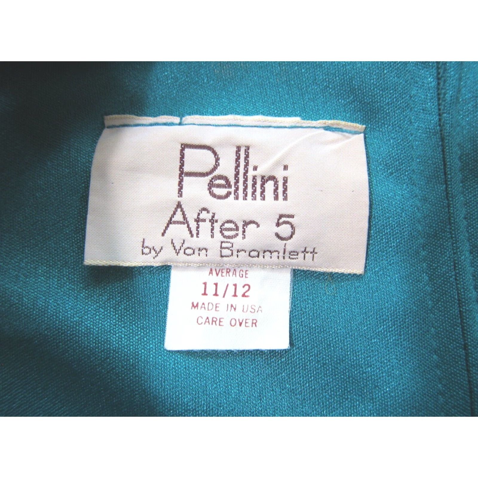Vintage Vintage Pellini After 5 Green Long Sleeve Ruched Ruffle Cocktail Dress Women L Size L / US 10 / IT 46 - 3 Thumbnail