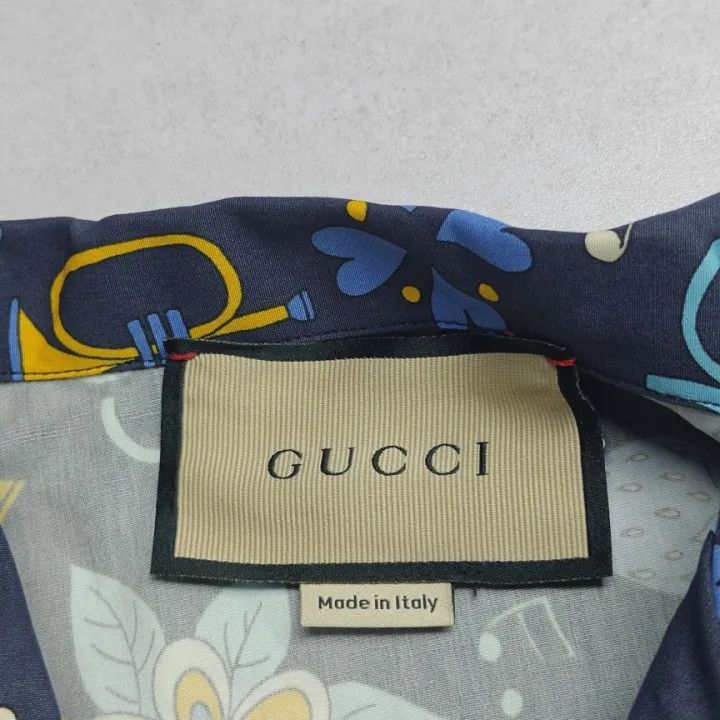 Gucci Gucci Gucci SS22 Vintage Floral Print Short Sleeve Shirt - Size US L / EU 52-54 / 3 - 5 Thumbnail