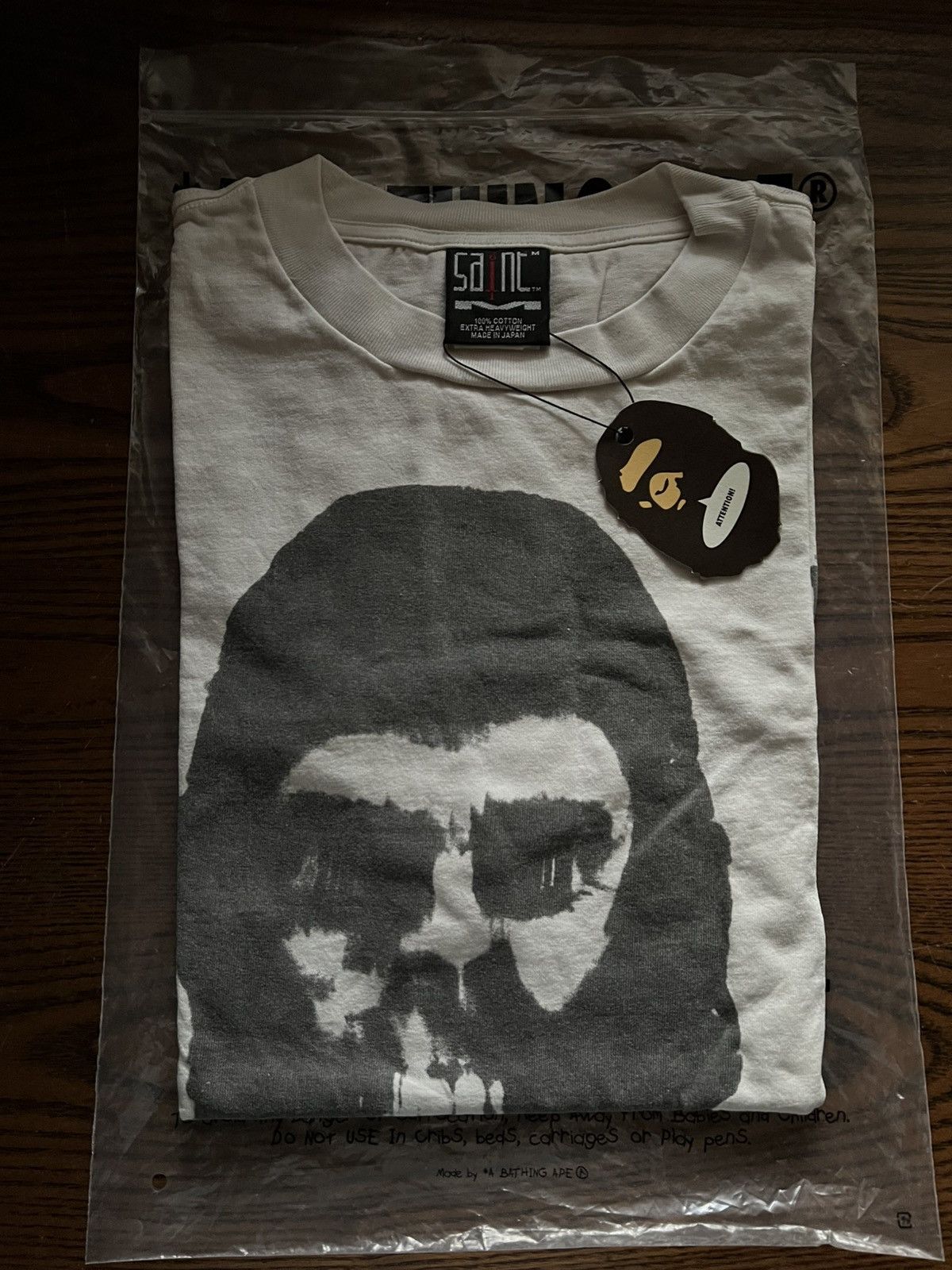 Bape × Saint Michael Bape / Saint Michael Ape Face Tee Size US M / EU 48-50 / 2 - 1 Thumbnail